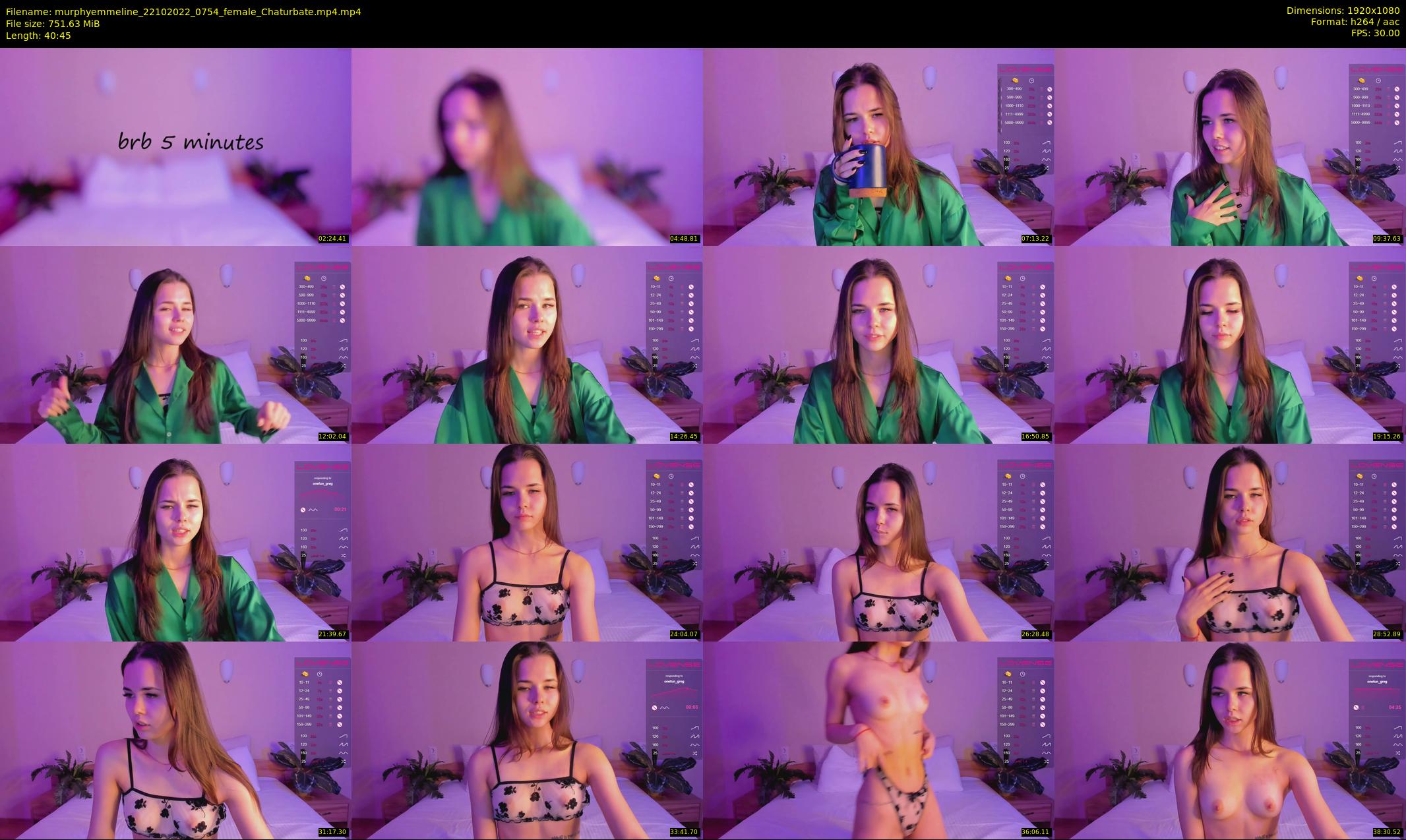 murphyemmeline — 41 minute Chaturbate female cam show recording, 1080p, Oct 22, 2022