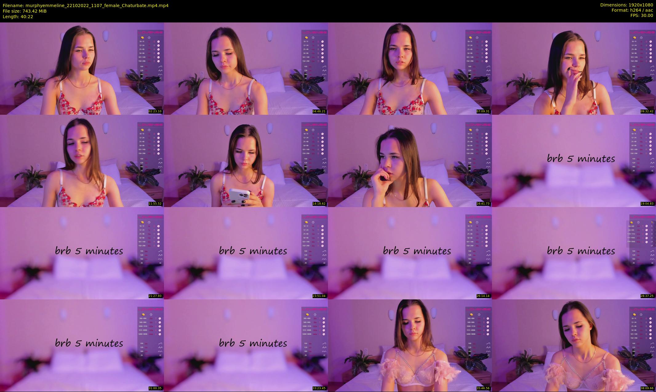 murphyemmeline — 41 minute Chaturbate female cam show recording, 1080p, Oct 22, 2022