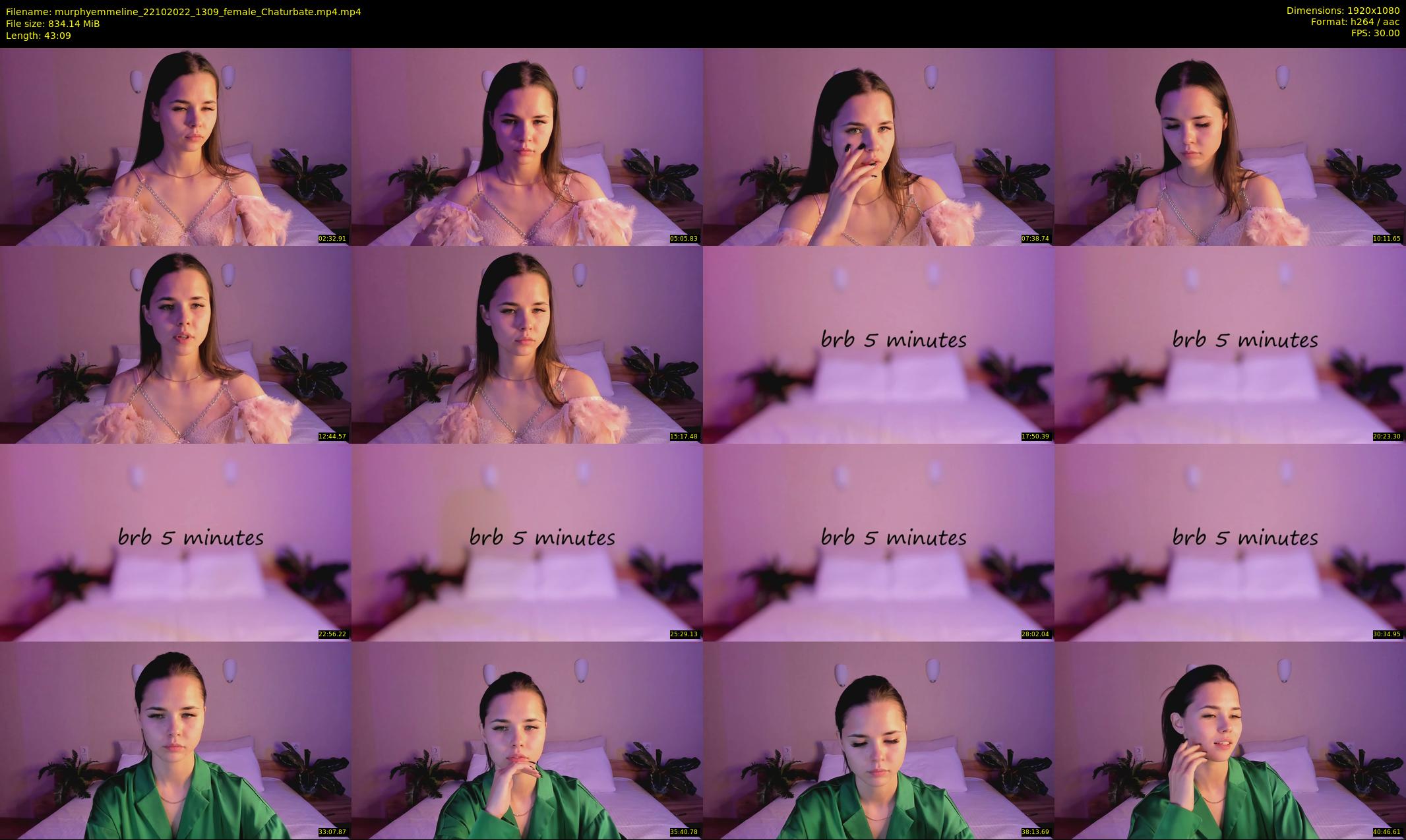 murphyemmeline — 44 minute Chaturbate female cam show recording, 1080p, Oct 22, 2022