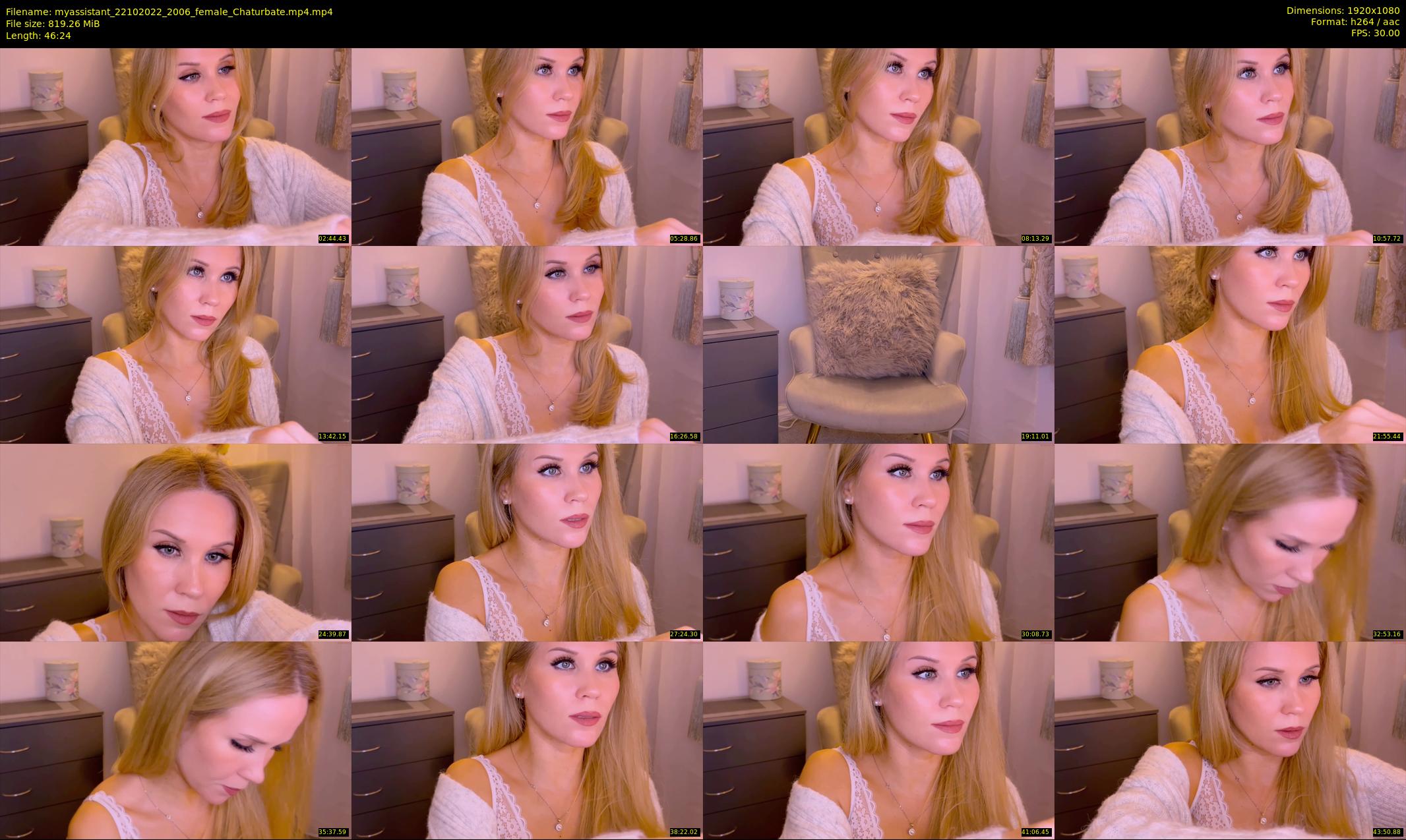 myassistant — 47 minute Chaturbate female cam show recording, 1080p, Oct 22, 2022