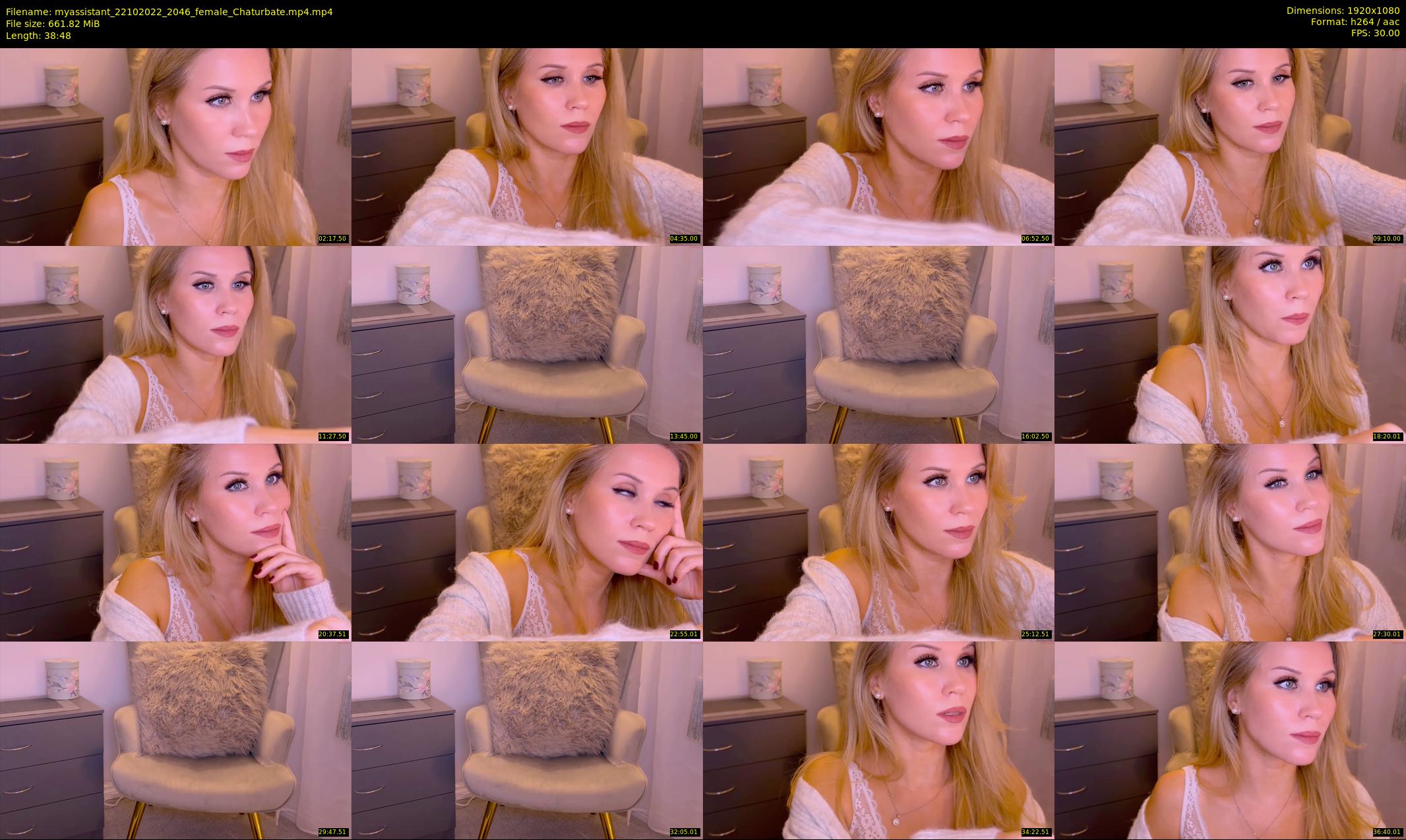 myassistant — 39 minute Chaturbate female cam show recording, 1080p, Oct 22, 2022