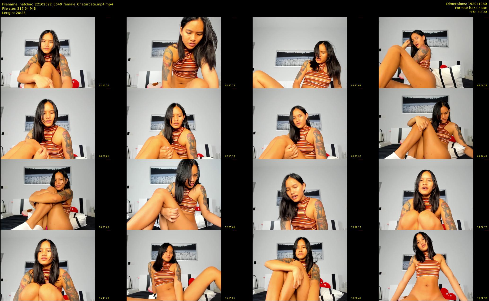 natchac — 21 minute Chaturbate female cam show recording, 1080p, Oct 22, 2022