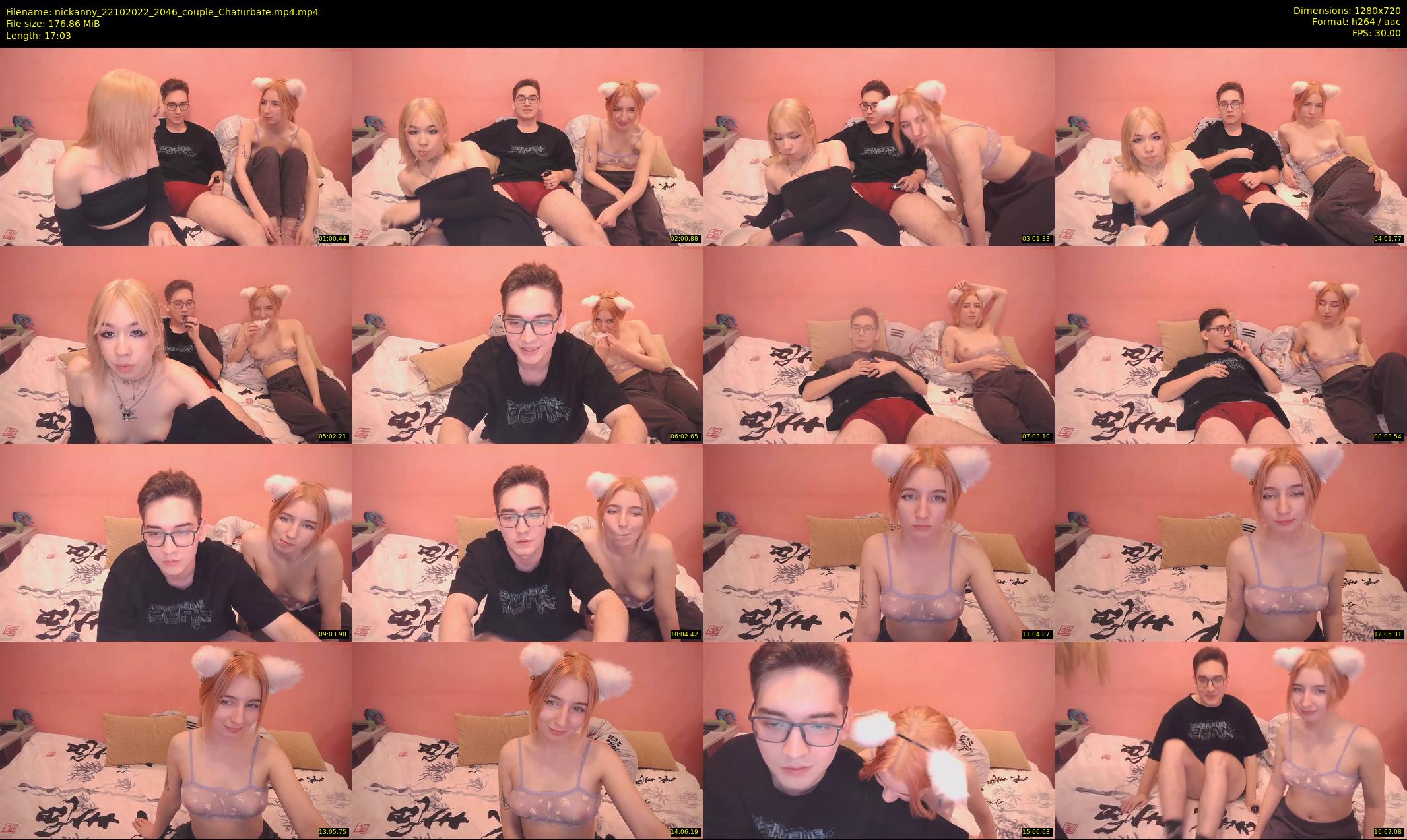 nickanny — 18 minute Chaturbate couple cam show recording, 720p, Oct 22, 2022