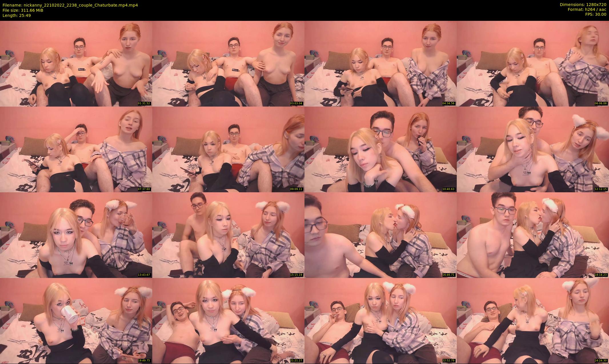 nickanny — 26 minute Chaturbate couple cam show recording, 720p, Oct 22, 2022