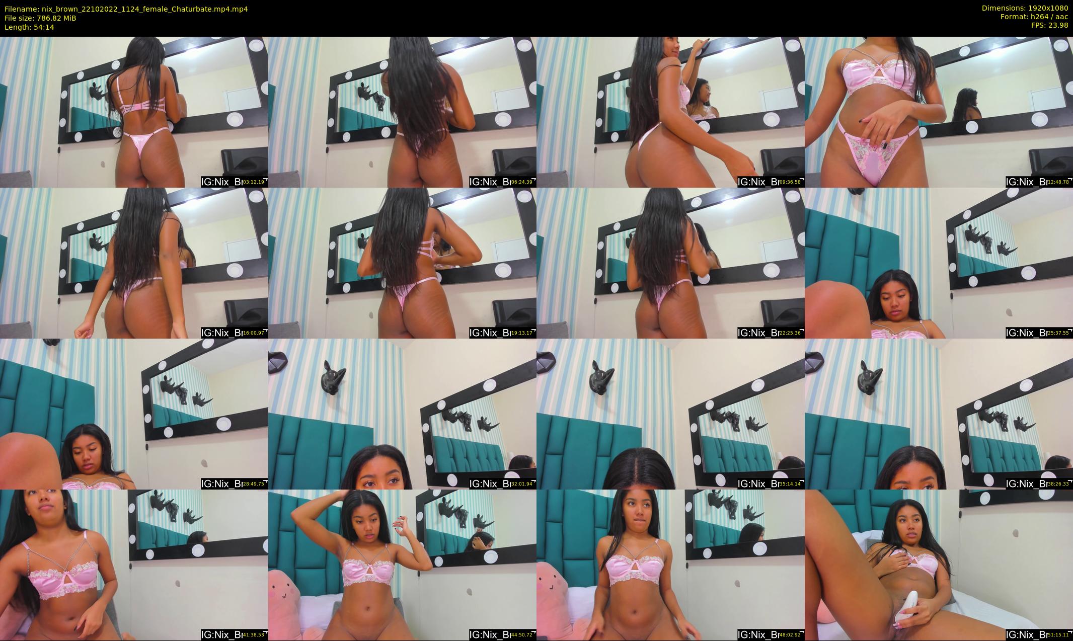 nix_brown — 55 minute Chaturbate female cam show recording, 1080p, Oct 22, 2022