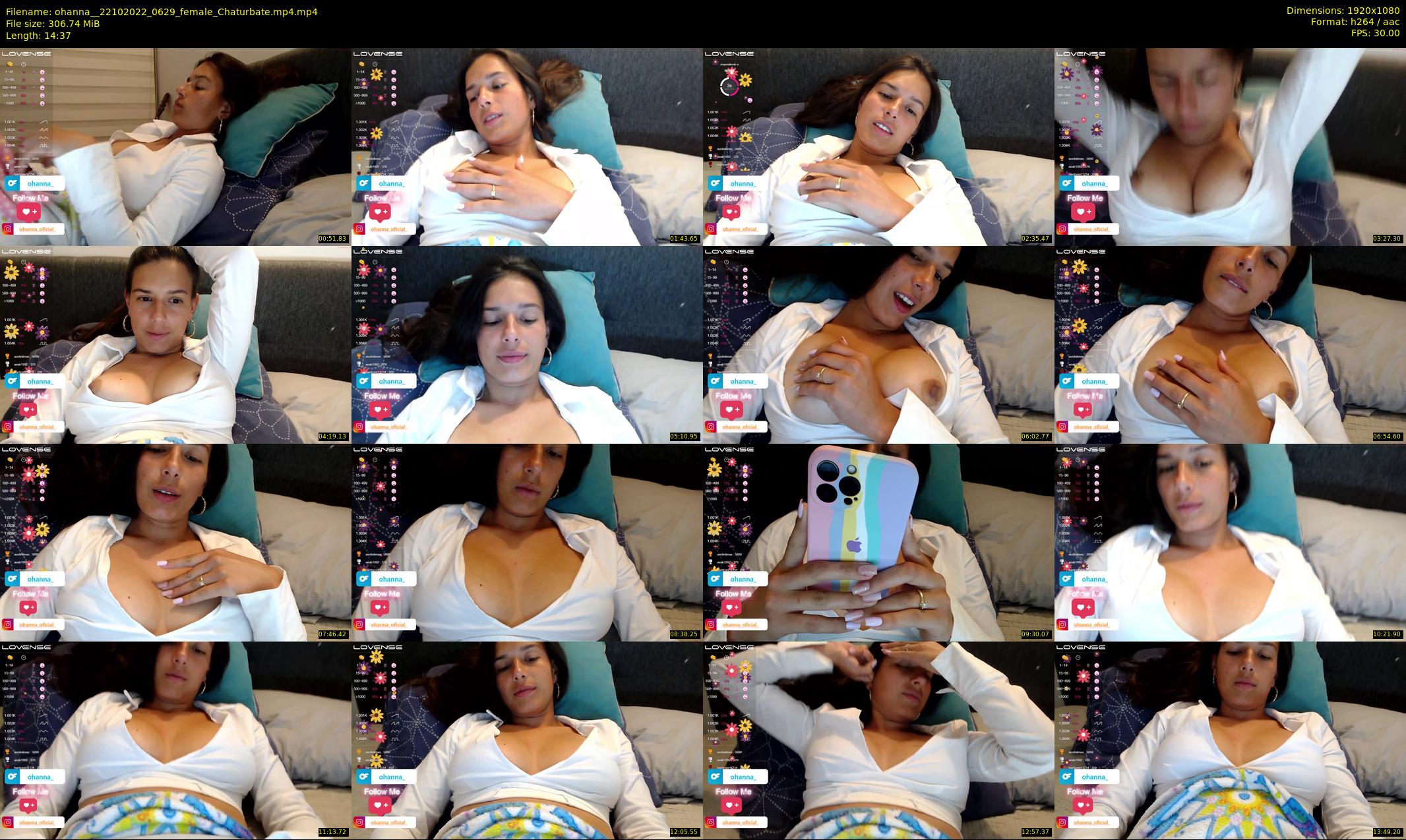 ohanna_ — 15 minute Chaturbate female cam show recording, 1080p, Oct 22, 2022