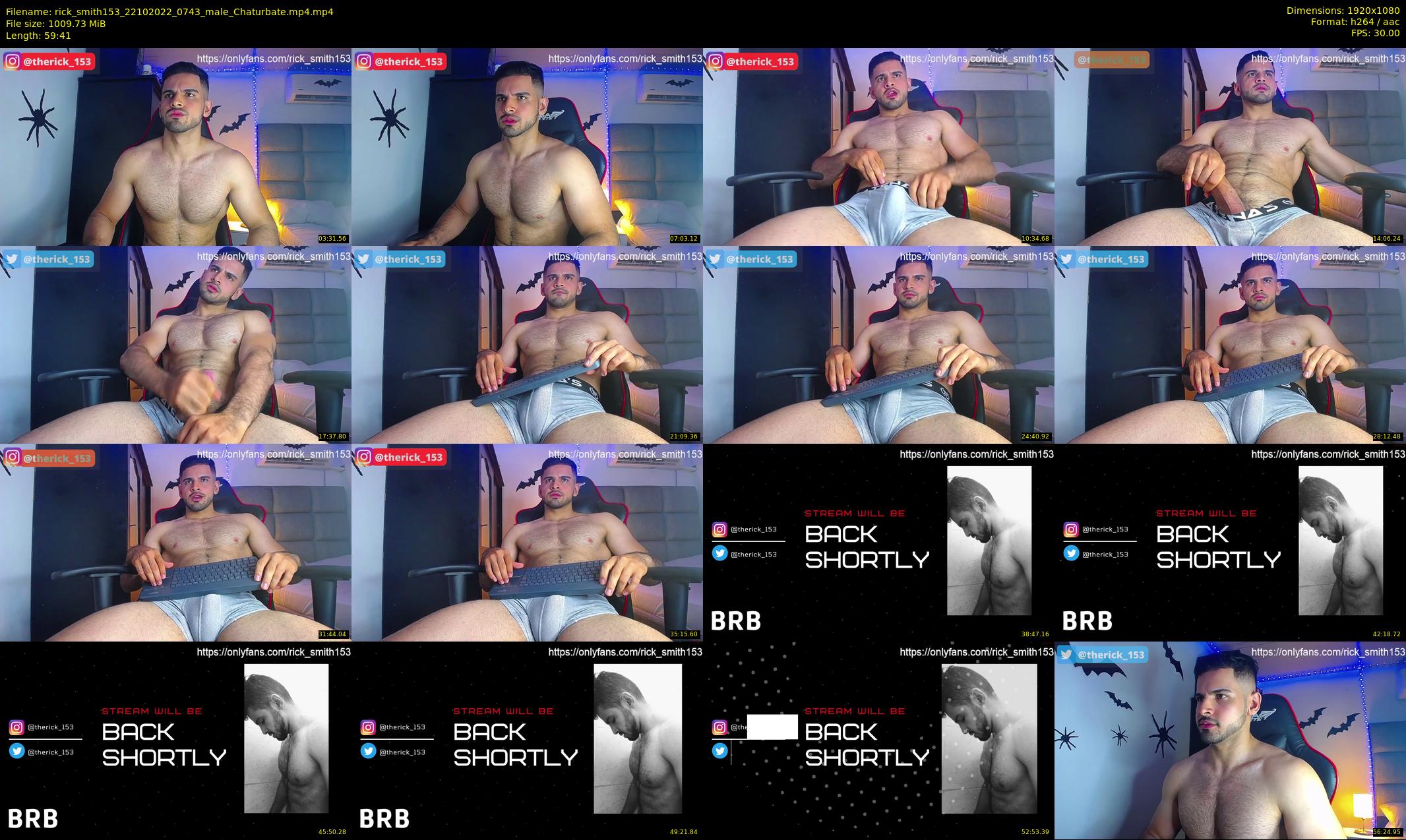 rick_smith153 — 60 minute Chaturbate male cam show recording, 1080p, Oct 22, 2022