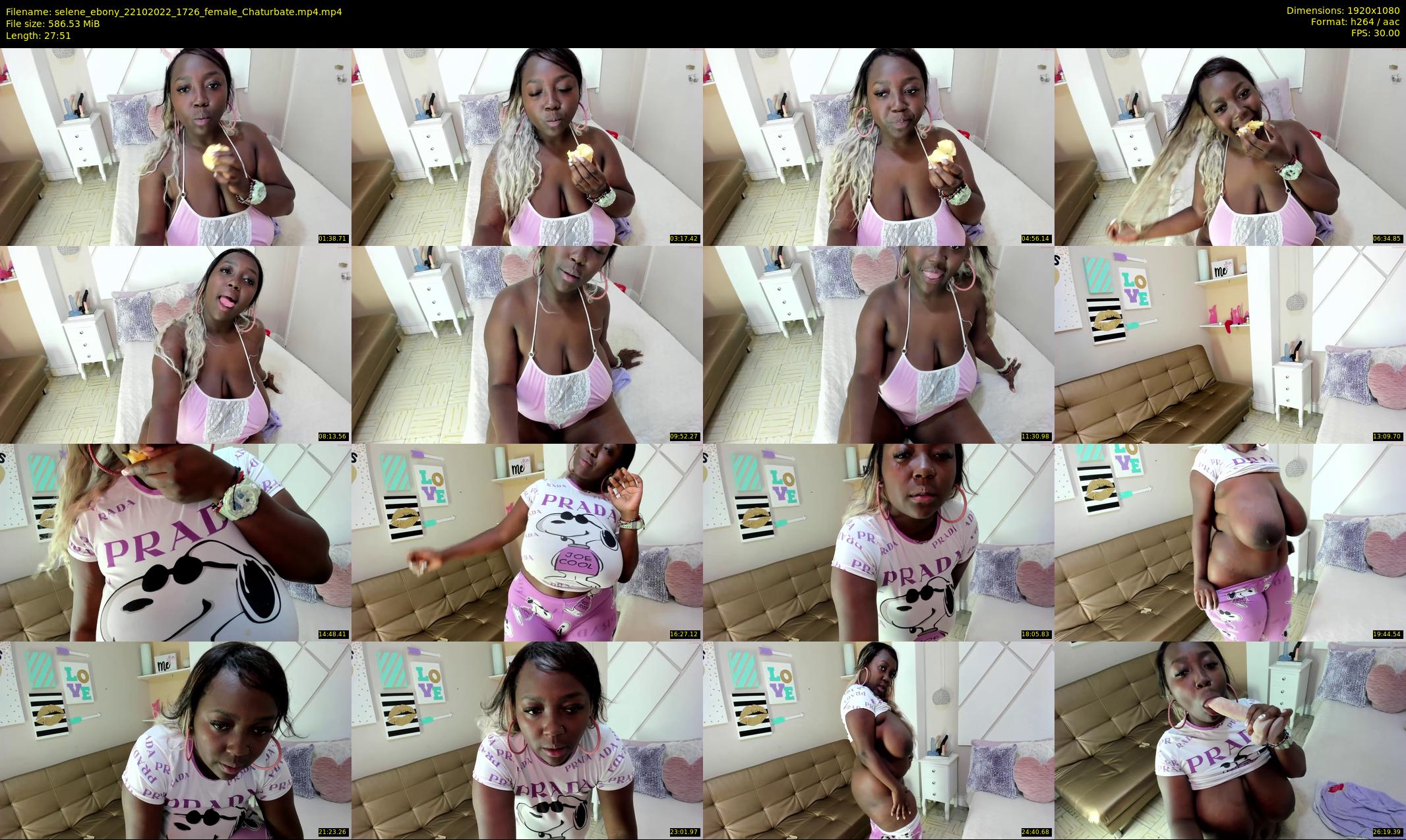 selene_ebony — 28 minute Chaturbate female cam show recording, 1080p, Oct 22, 2022