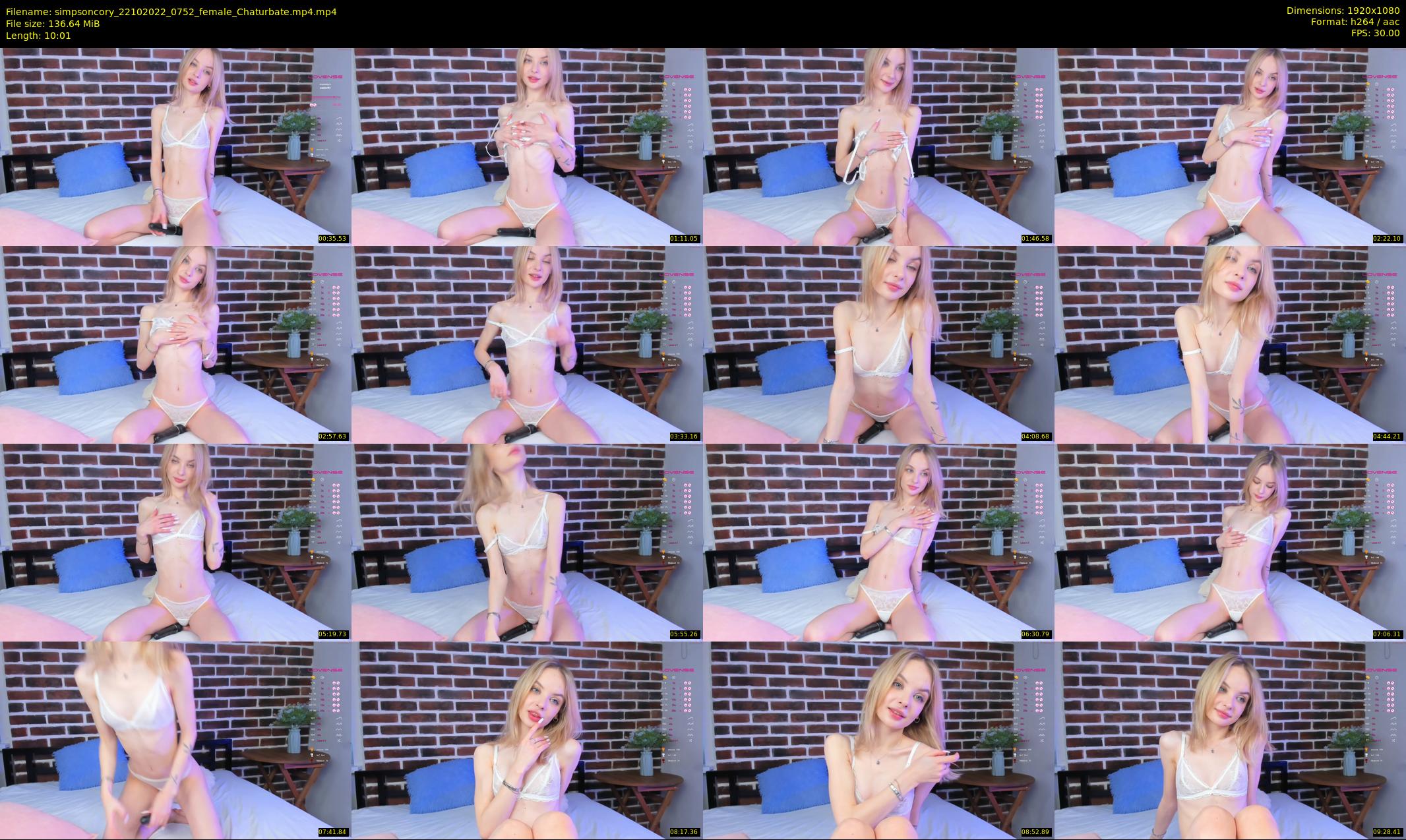 simpsoncory — 11 minute Chaturbate female cam show recording, 1080p, Oct 22, 2022
