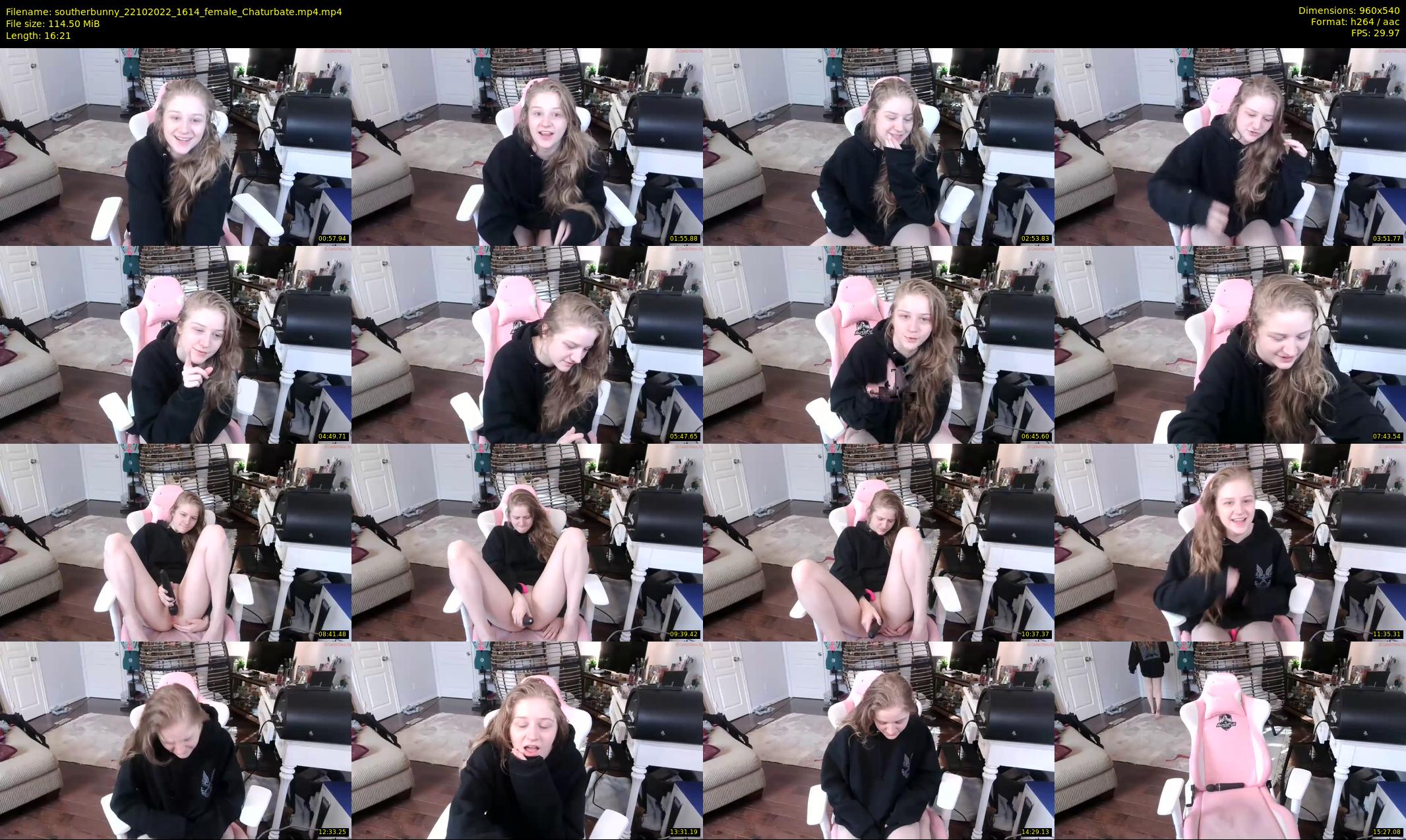 southerbunny — 17 minute Chaturbate female cam show recording, 480p, Oct 22, 2022