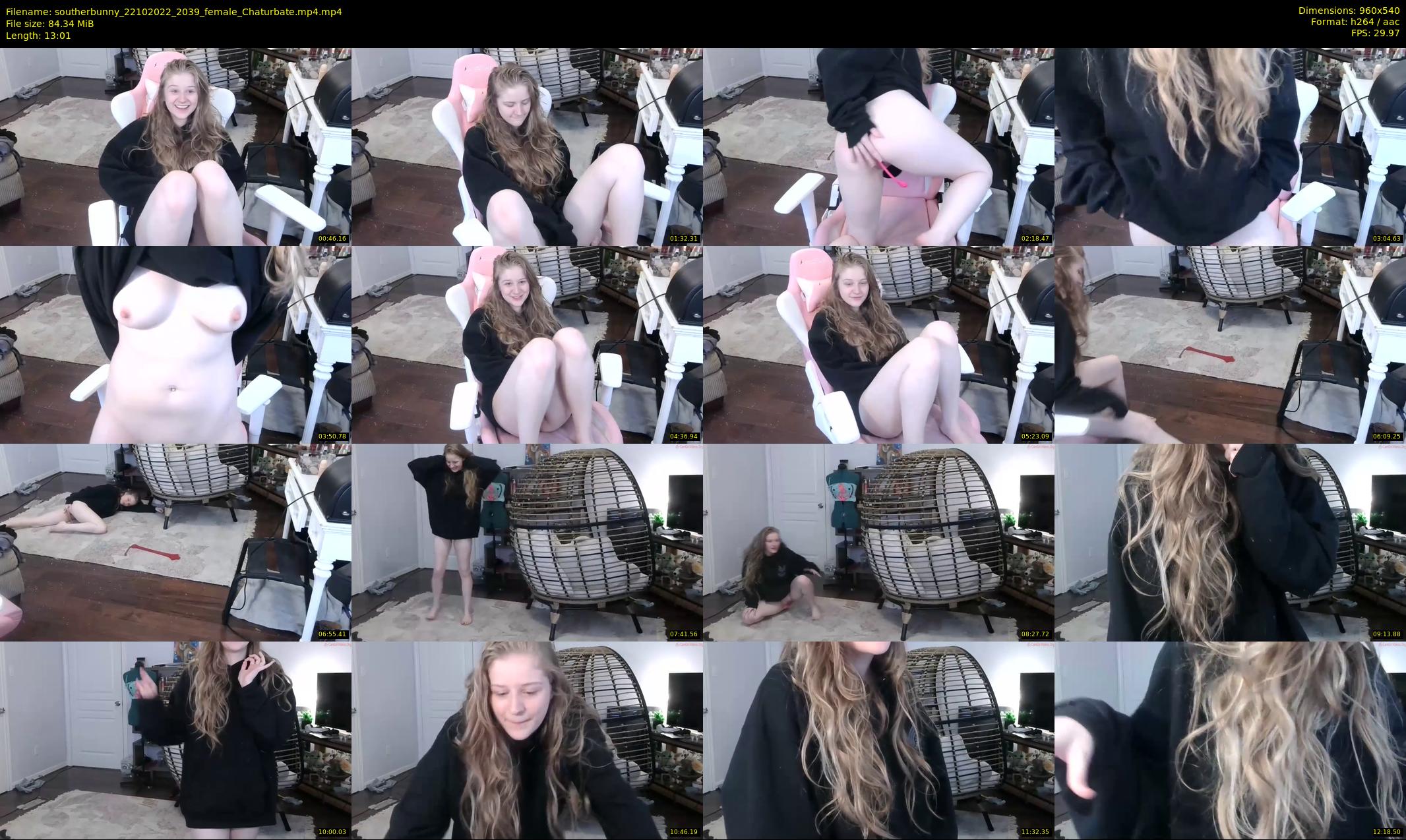 southerbunny — 14 minute Chaturbate female cam show recording, 480p, Oct 22, 2022