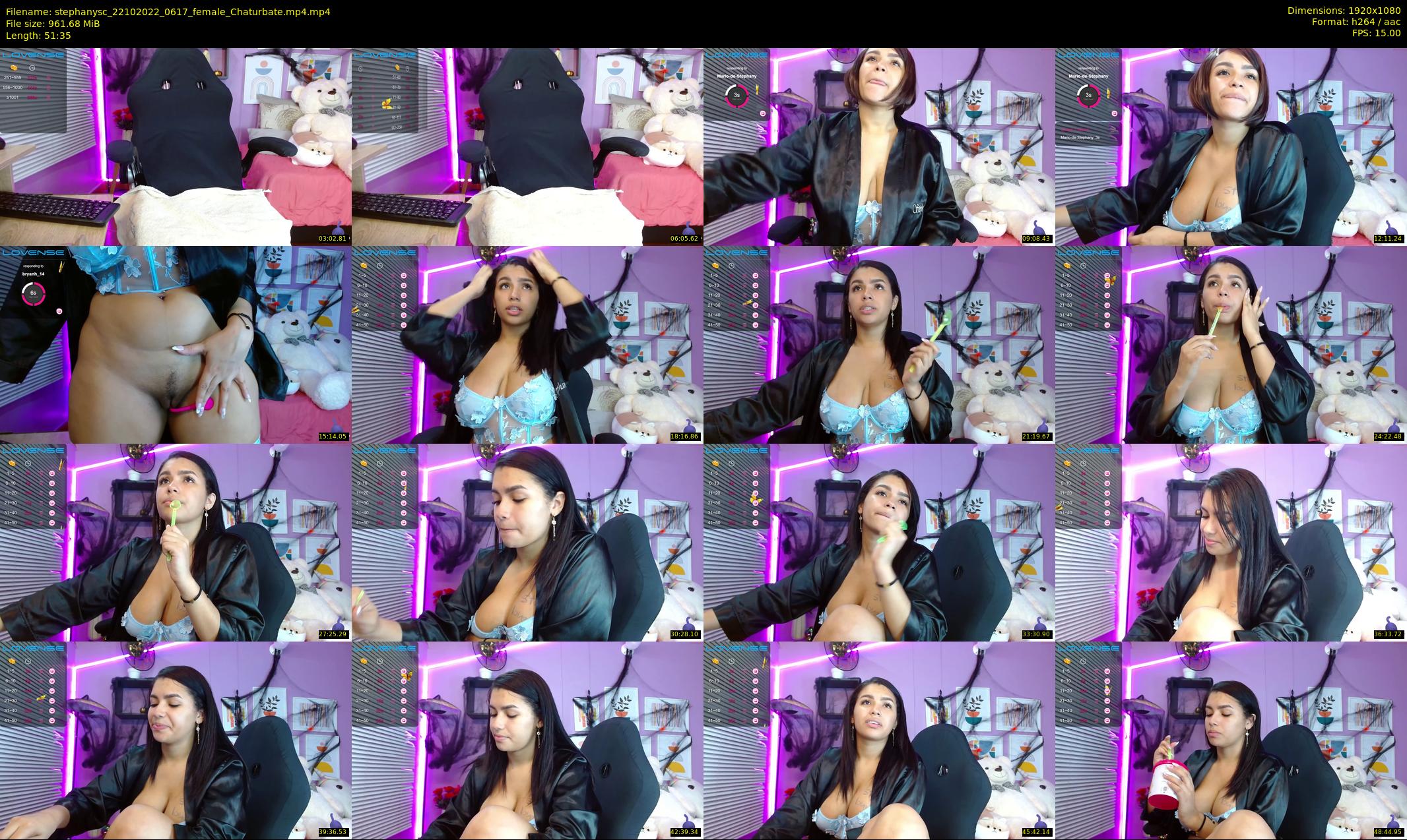 stephanysc — 52 minute Chaturbate female cam show recording, 1080p, Oct 22, 2022
