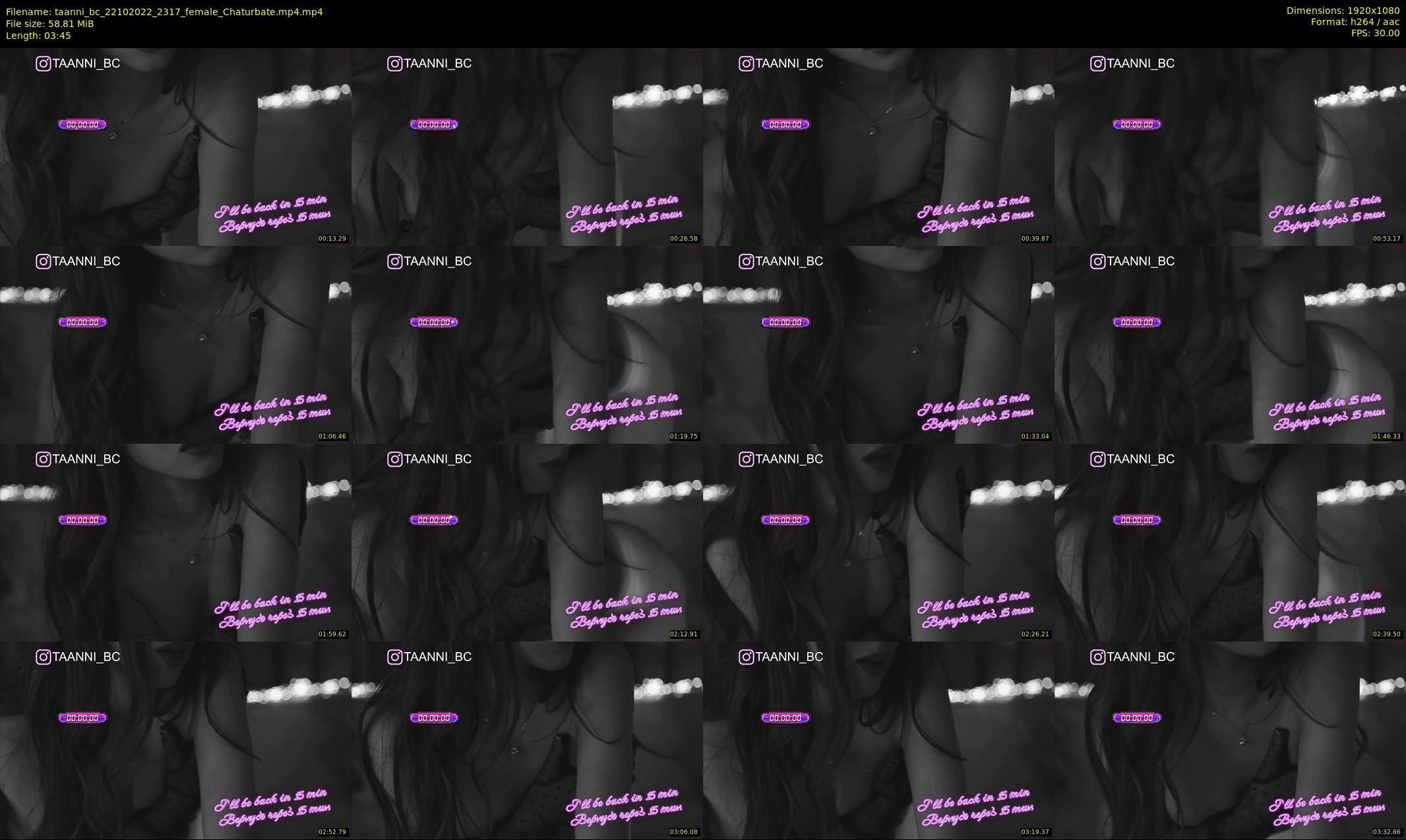 taanni_bc — 4 minute Chaturbate female cam show recording, 1080p, Oct 22, 2022