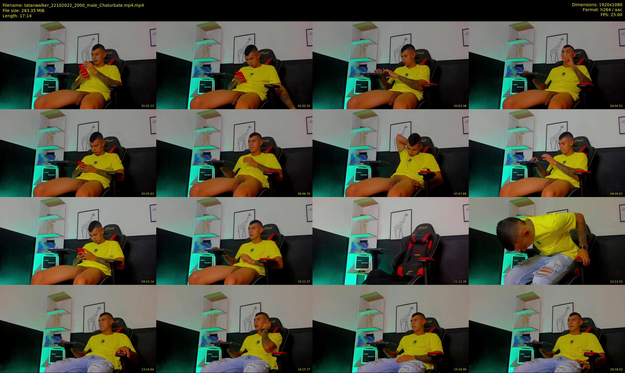 tatanwalker — 18 minute Chaturbate male cam show recording, 1080p, Oct 22, 2022