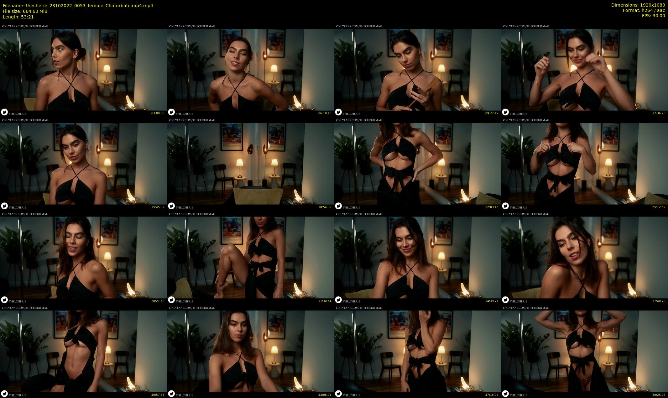 thecherie — 54 minute Chaturbate female cam show recording, 1080p, Oct 23, 2022