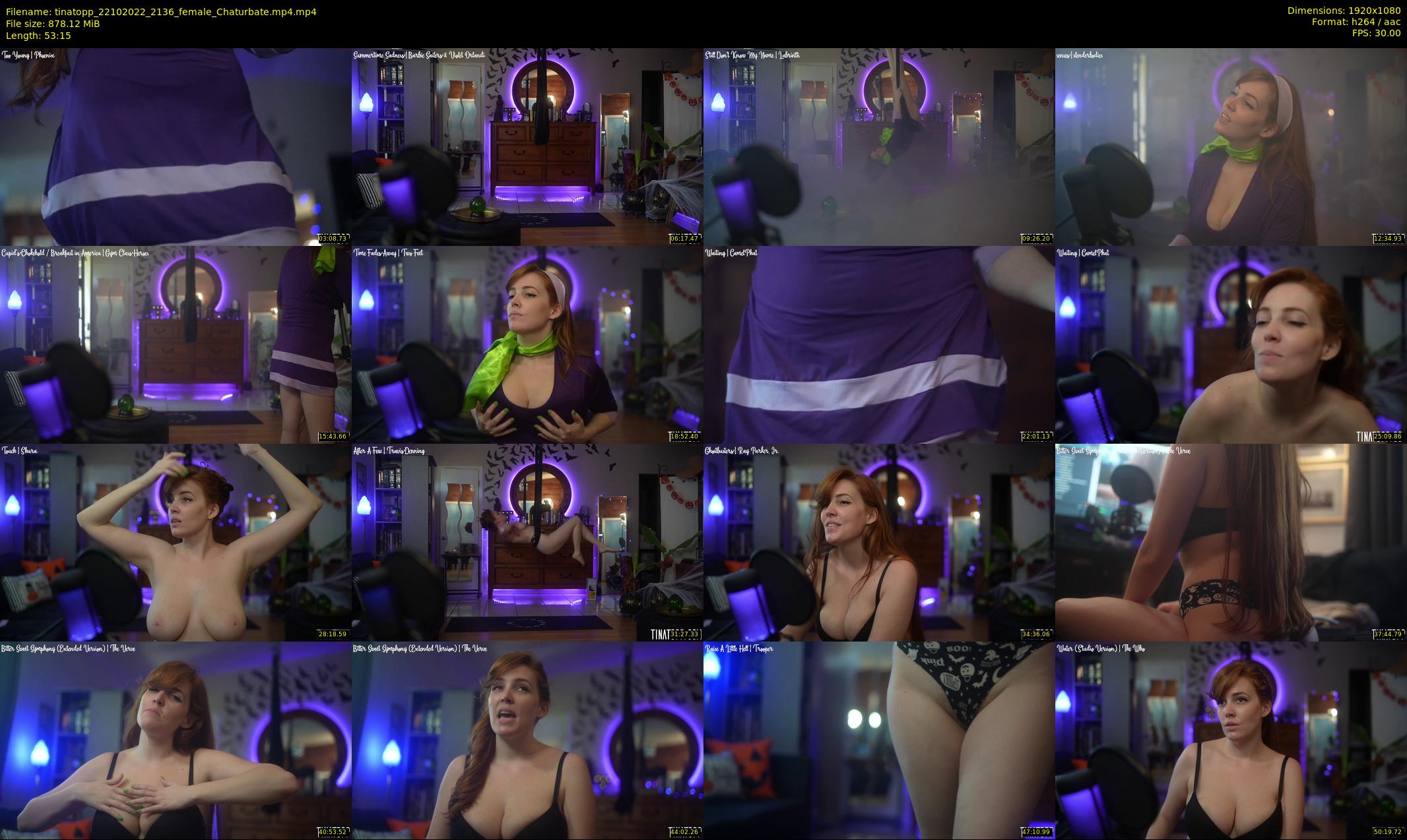 tinatopp — 54 minute Chaturbate female cam show recording, 1080p, Oct 22, 2022