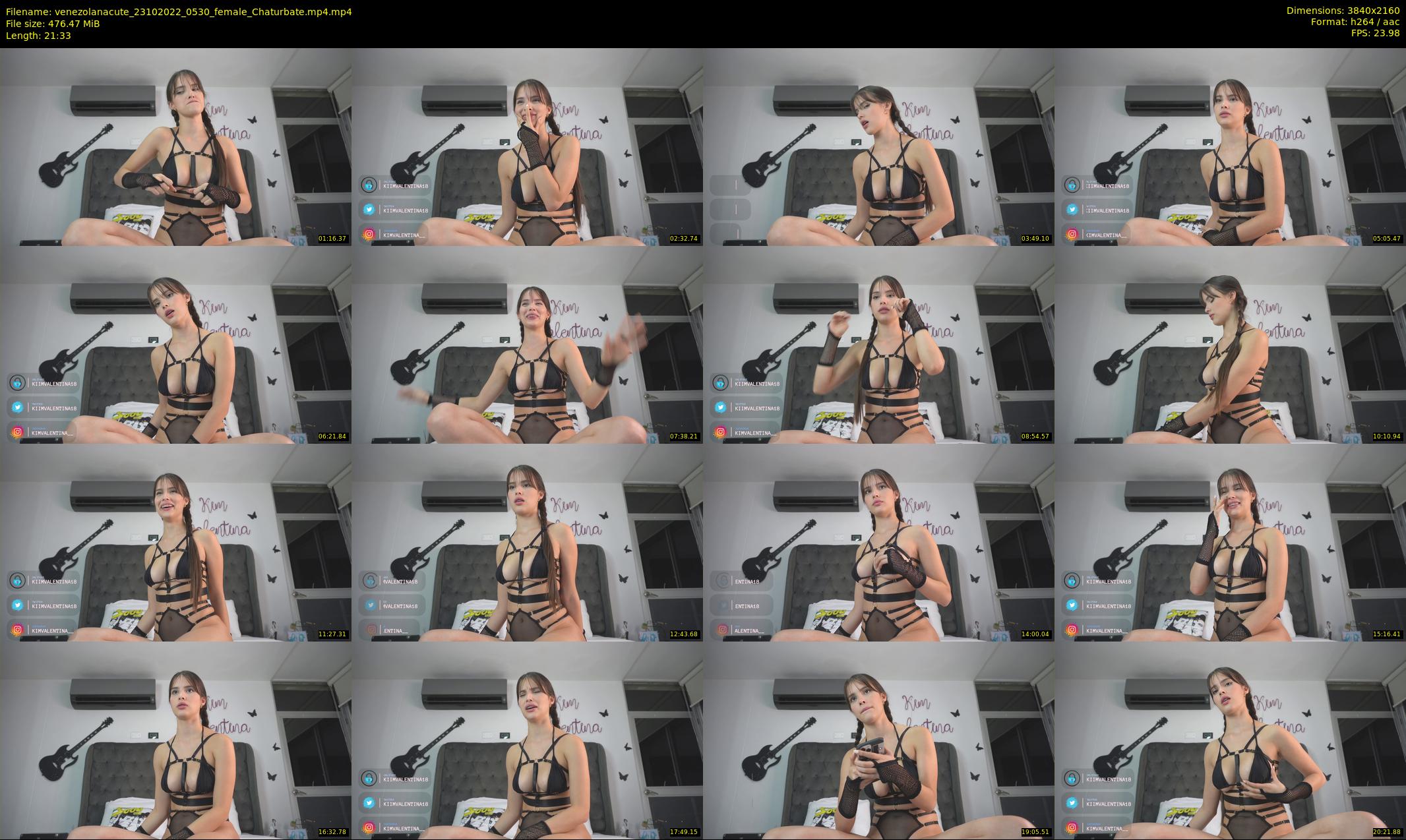 venezolanacute — 22 minute Chaturbate female cam show recording, 4K, Oct 23, 2022