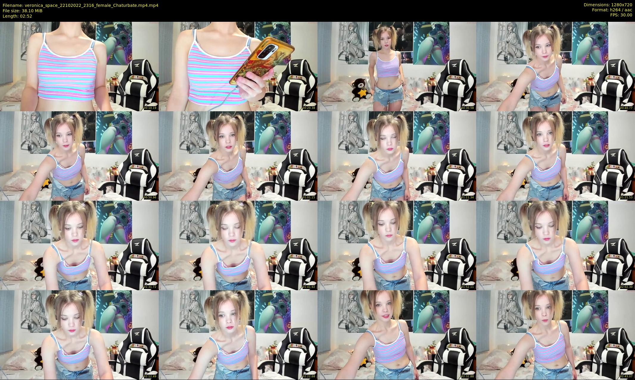 veronica_space — 3 minute Chaturbate female cam show recording, 720p, Oct 22, 2022