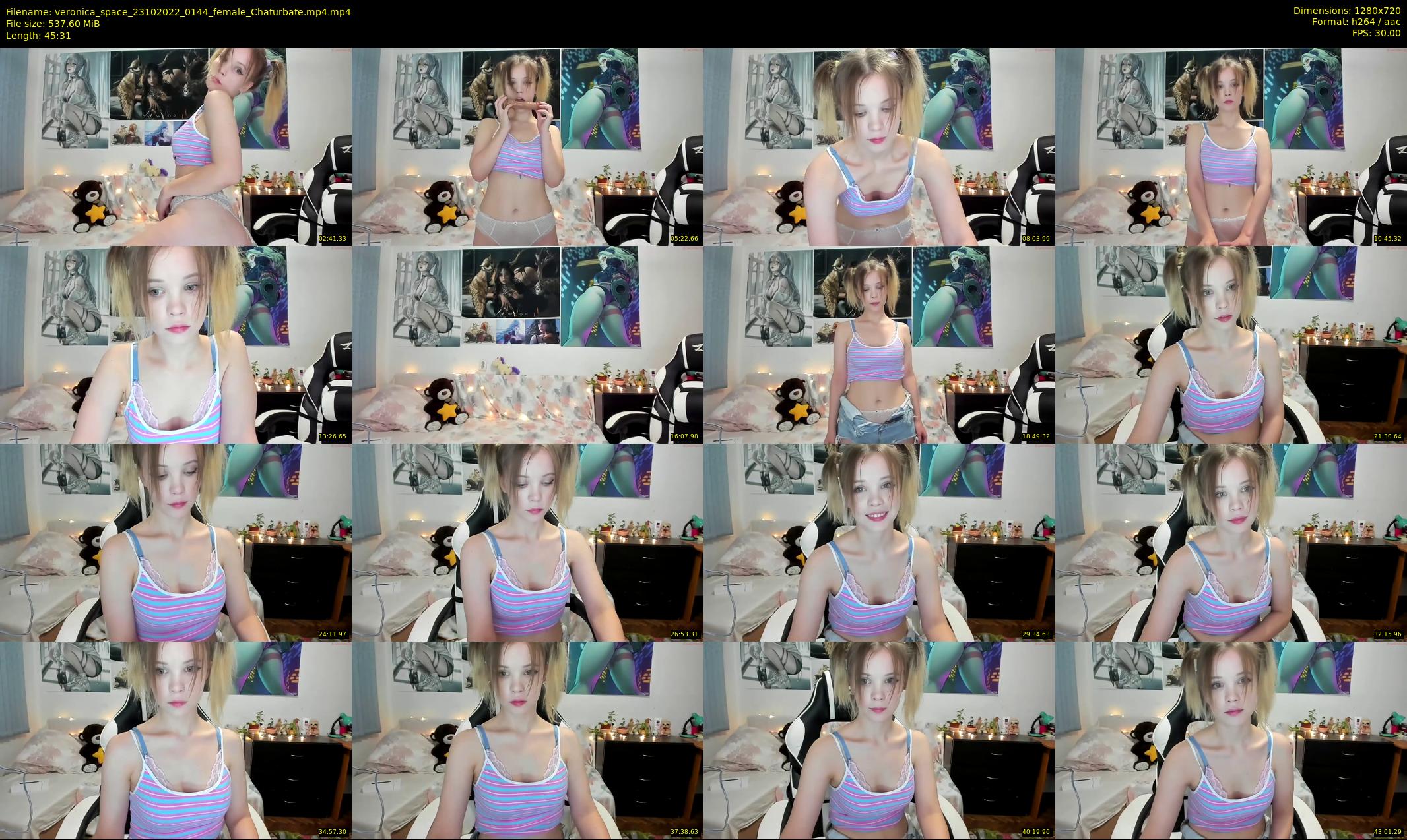 veronica_space — 46 minute Chaturbate female cam show recording, 720p, Oct 23, 2022