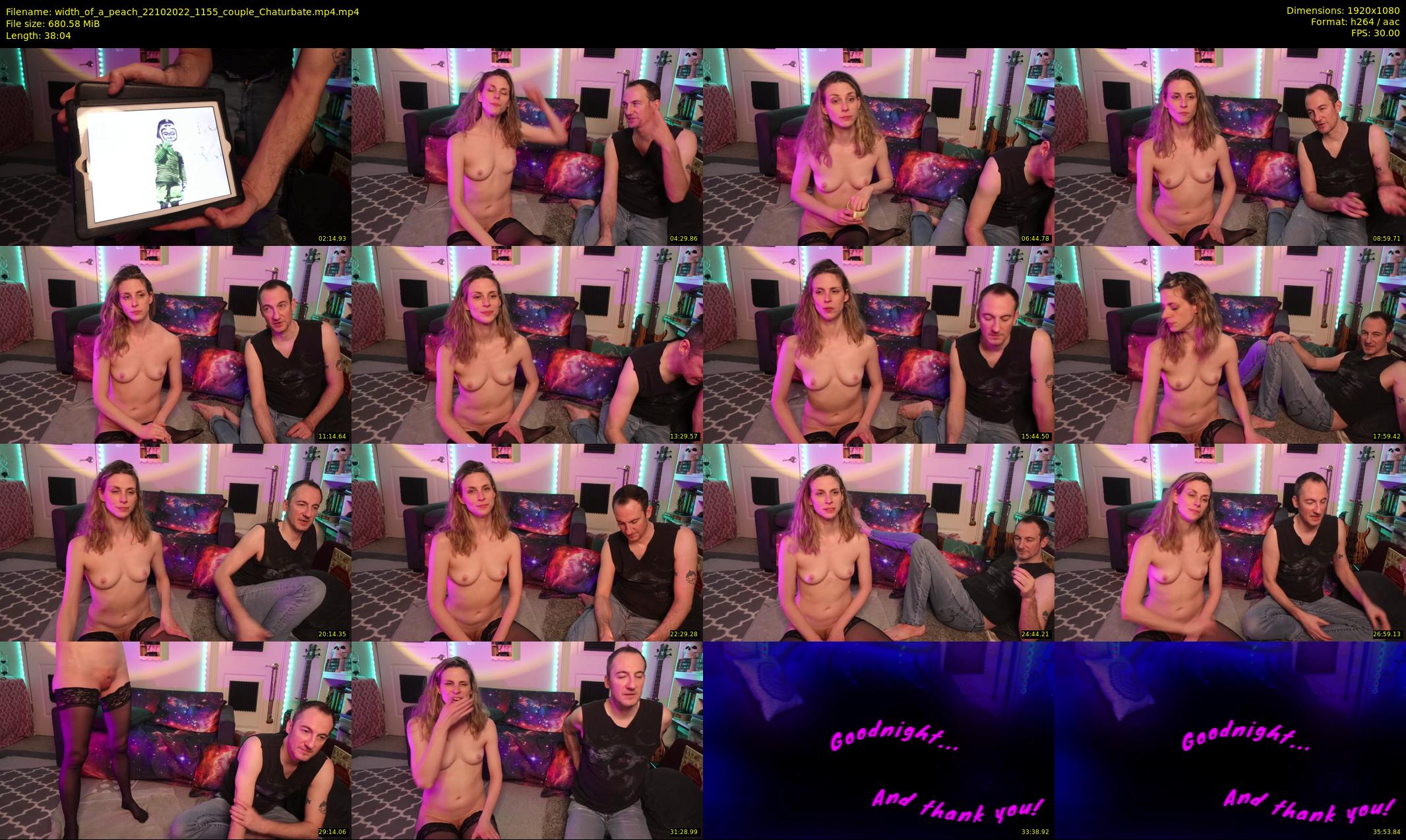width_of_a_peach — 39 minute Chaturbate couple cam show recording, 1080p, Oct 22, 2022
