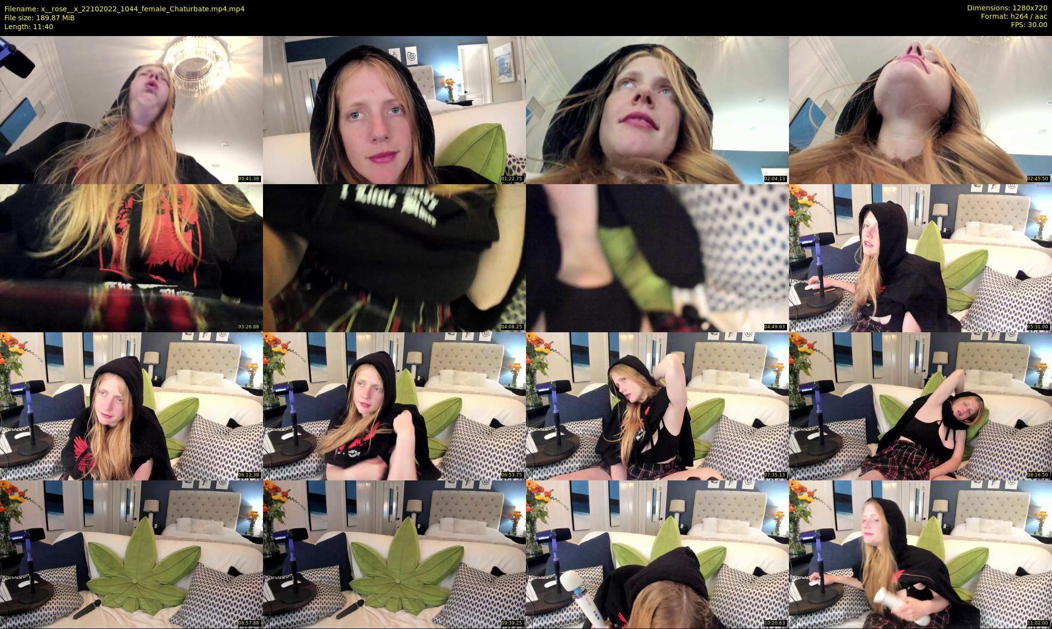 x__rose__x — 12 minute Chaturbate female cam show recording, 720p, Oct 22, 2022