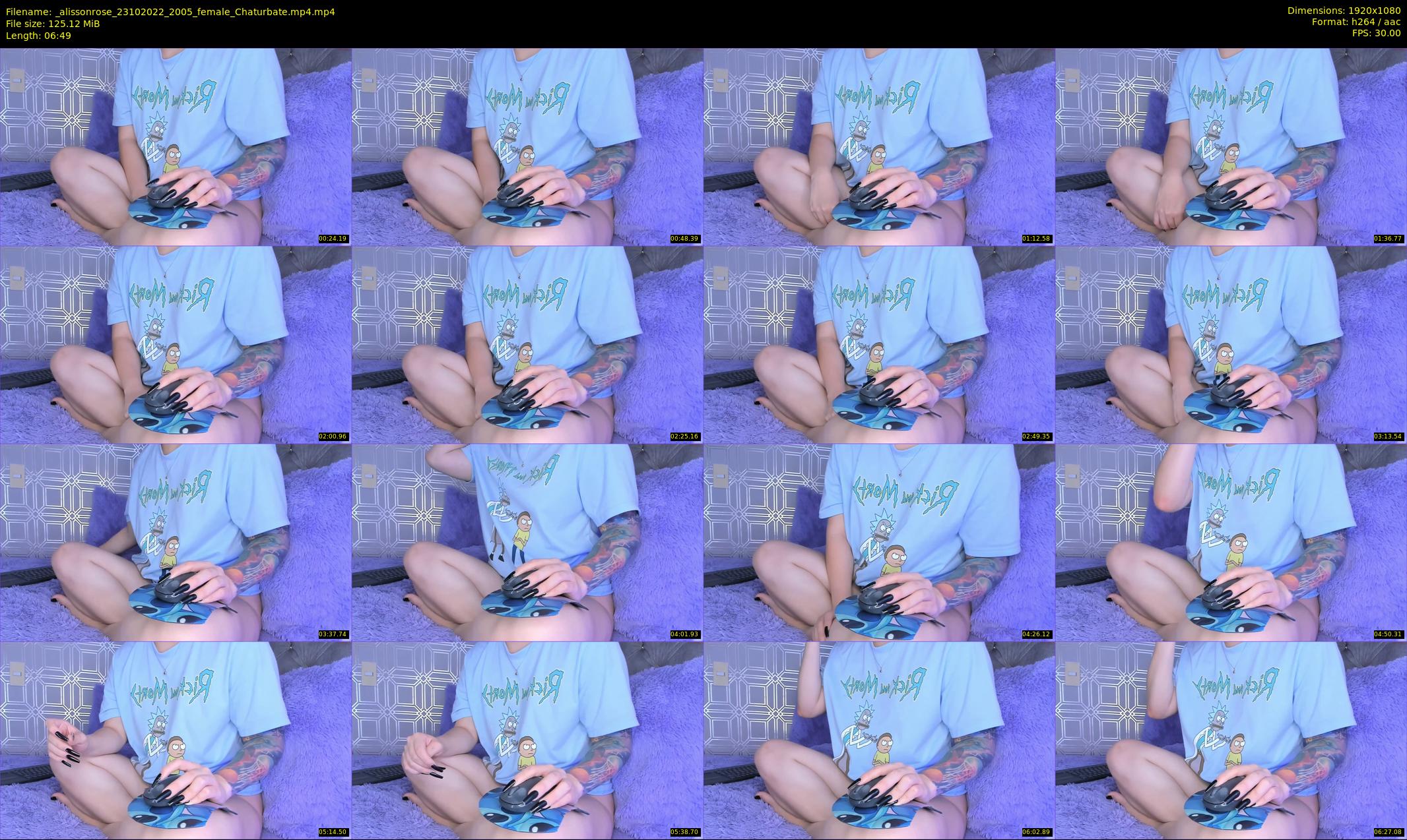 _alissonrose — 7 minute Chaturbate female cam show recording, 1080p, Oct 23, 2022
