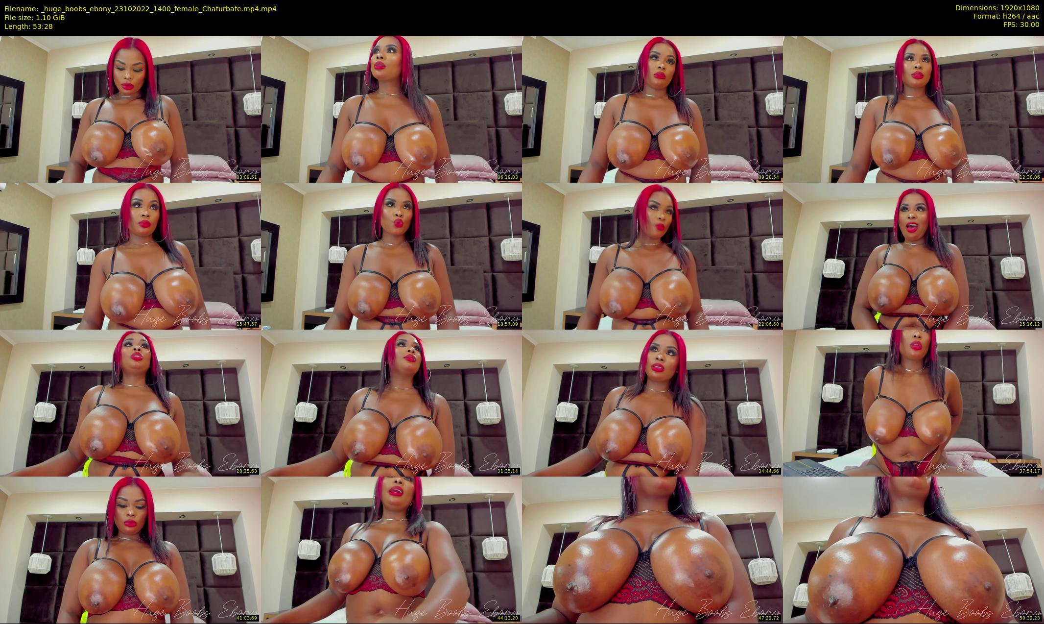 _huge_boobs_ebony — 54 minute Chaturbate female cam show recording, 1080p, Oct 23, 2022