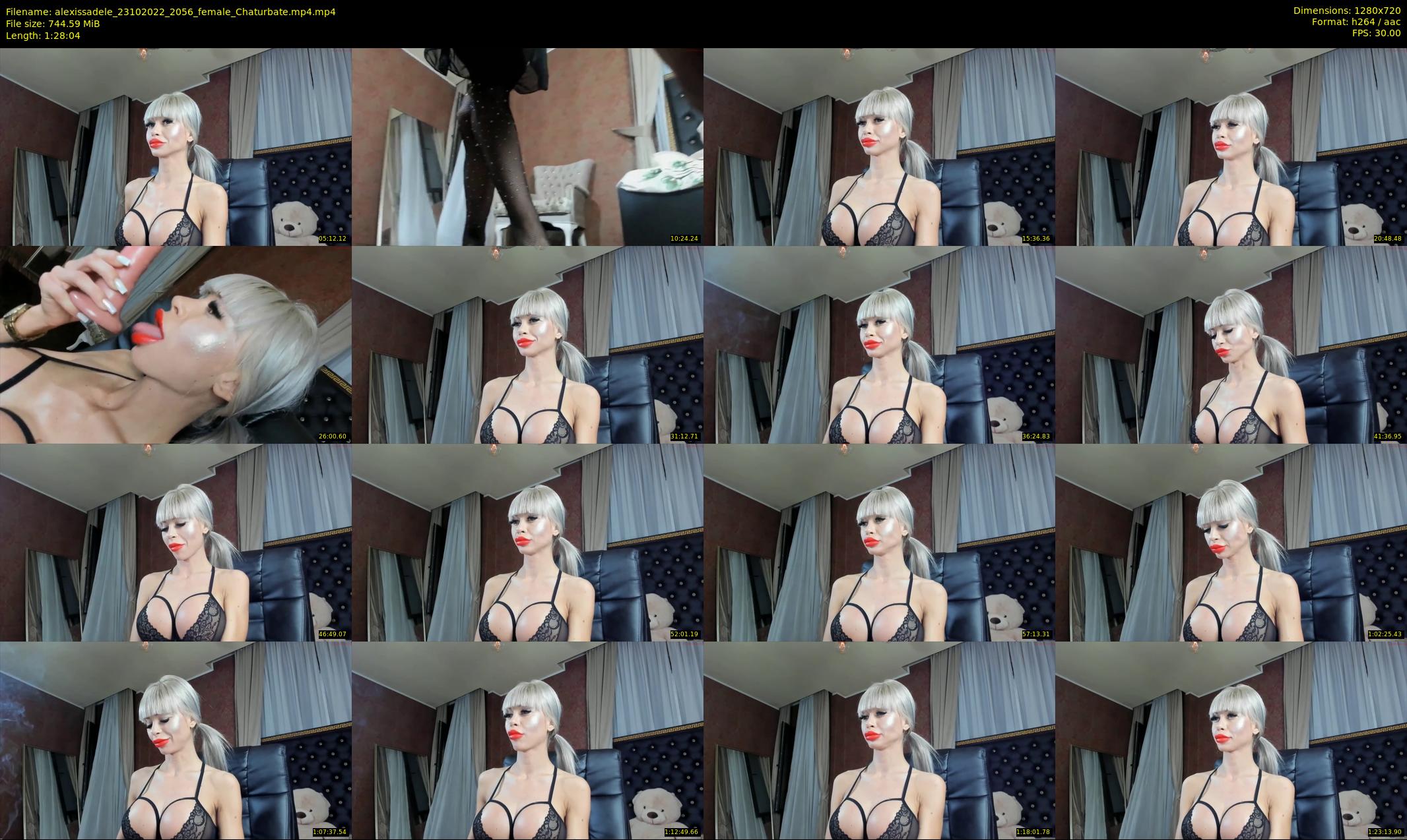 alexissadele — 89 minute Chaturbate female cam show recording, 720p, Oct 23, 2022