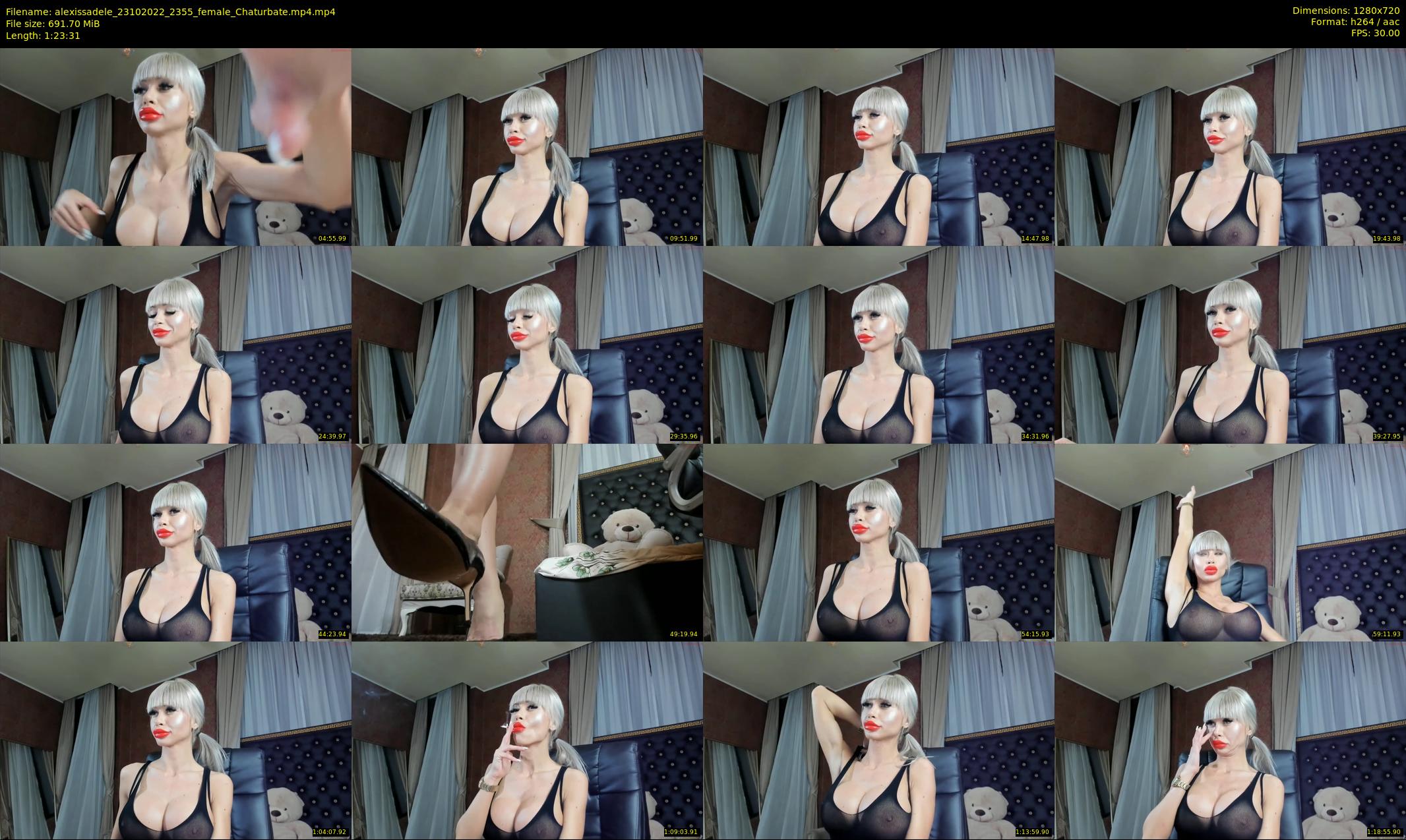 alexissadele — 84 minute Chaturbate female cam show recording, 720p, Oct 23, 2022