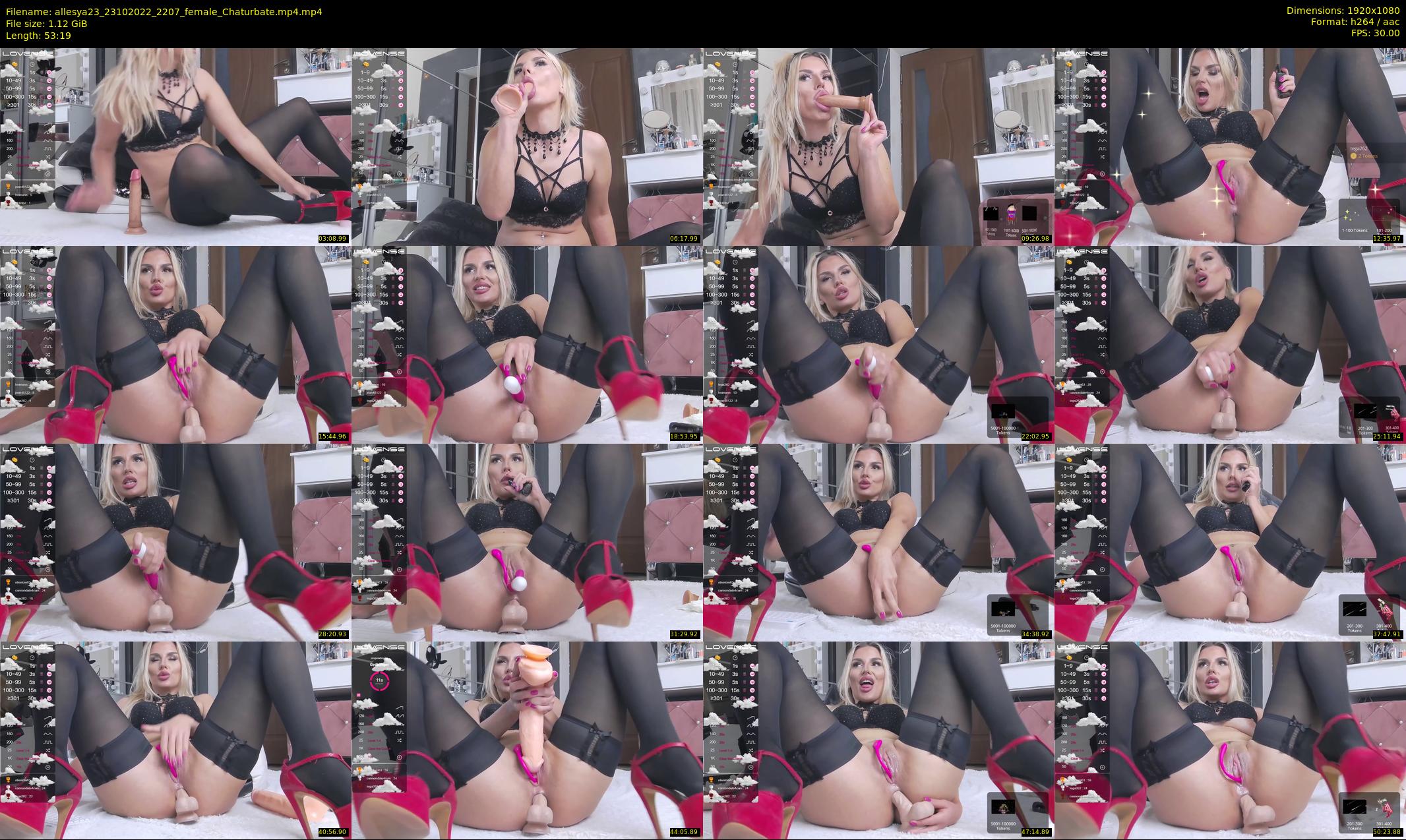 allesya23 — 54 minute Chaturbate female cam show recording, 1080p, Oct 23, 2022