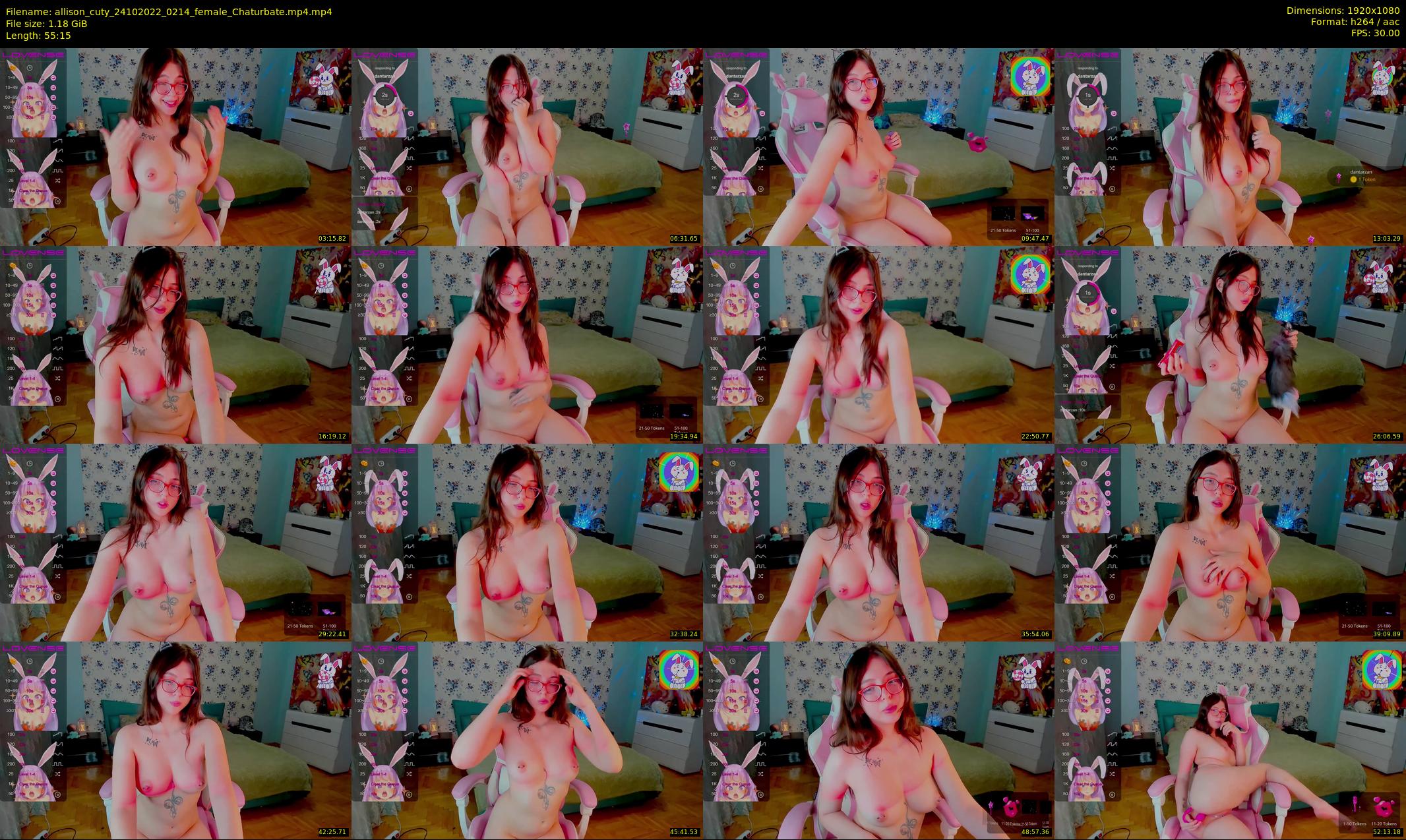 allison_cuty — 56 minute Chaturbate female cam show recording, 1080p, Oct 24, 2022