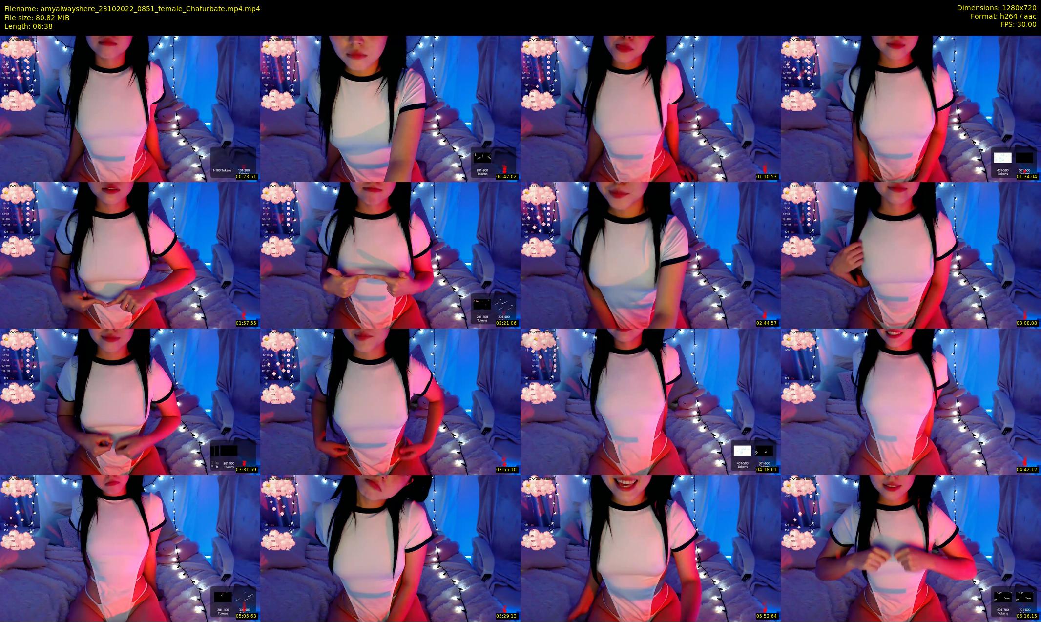 amyalwayshere — 7 minute Chaturbate female cam show recording, 720p, Oct 23, 2022