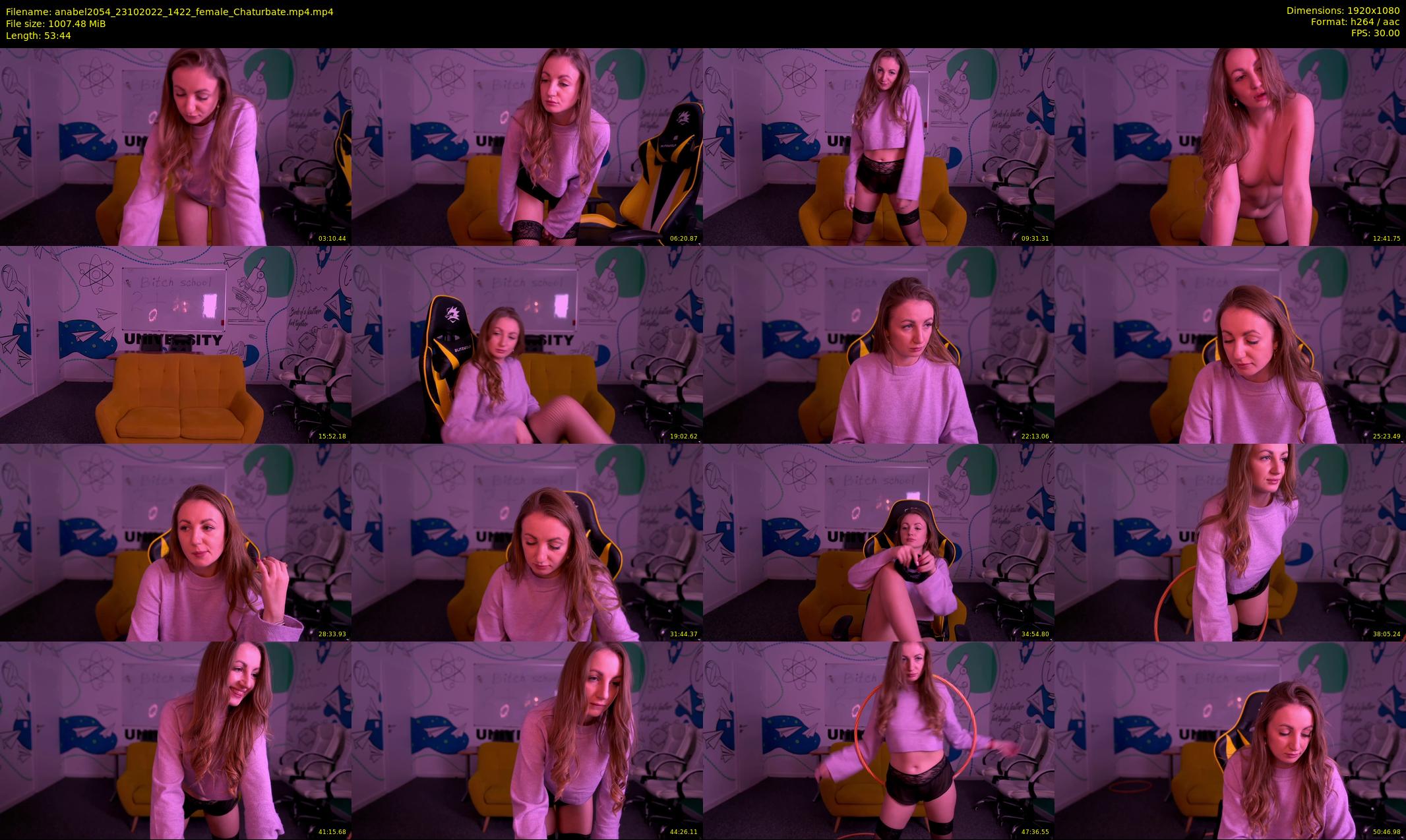 anabel2054 — 54 minute Chaturbate female cam show recording, 1080p, Oct 23, 2022