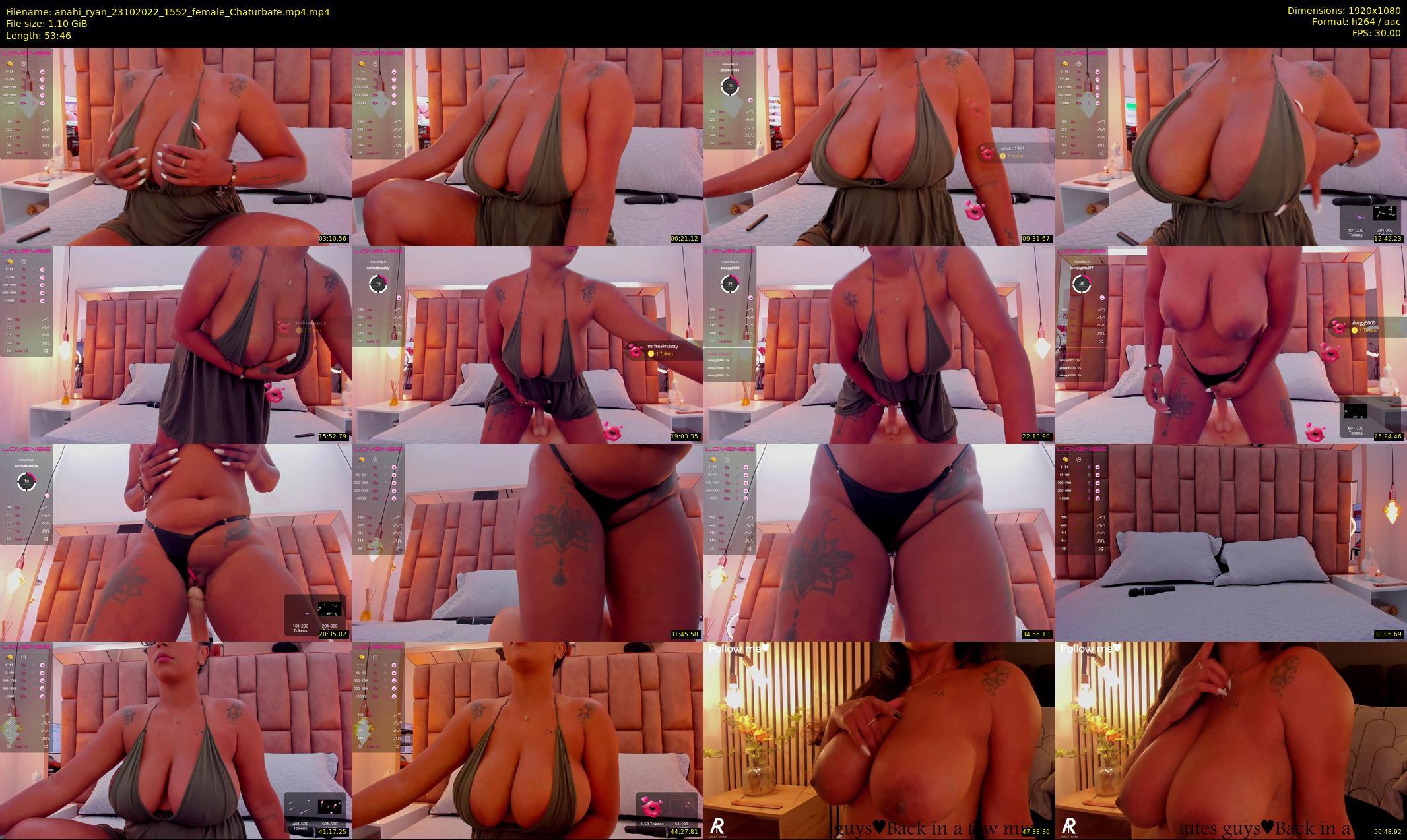 anahi_ryan — 54 minute Chaturbate female cam show recording, 1080p, Oct 23, 2022
