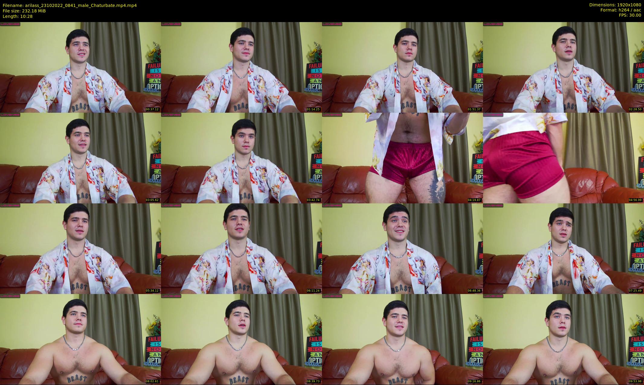 arilass — 11 minute Chaturbate male cam show recording, 1080p, Oct 23, 2022