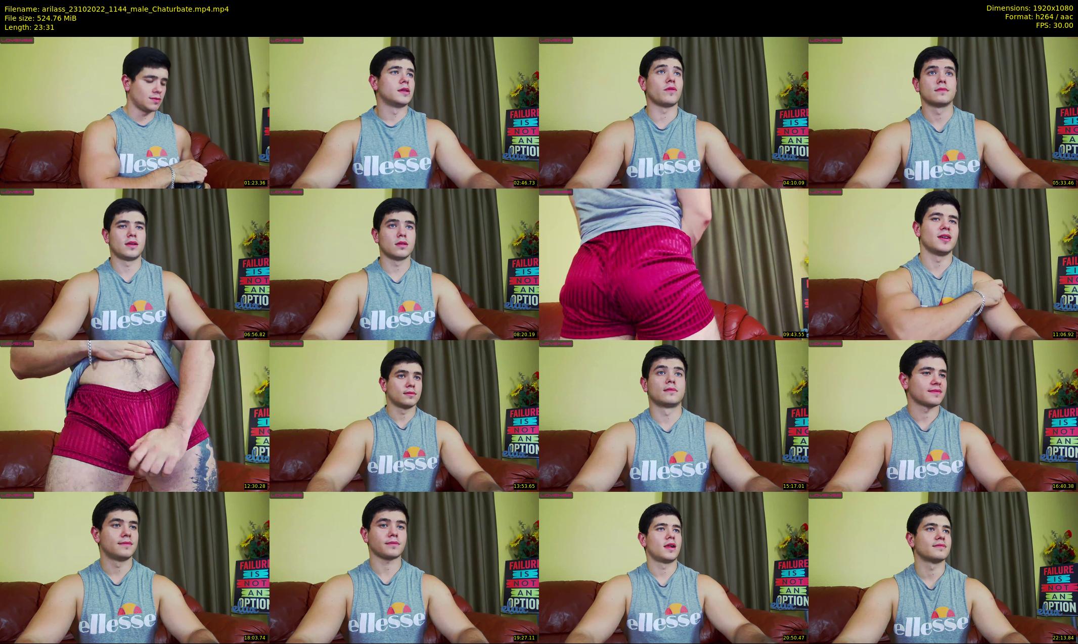 arilass — 24 minute Chaturbate male cam show recording, 1080p, Oct 23, 2022