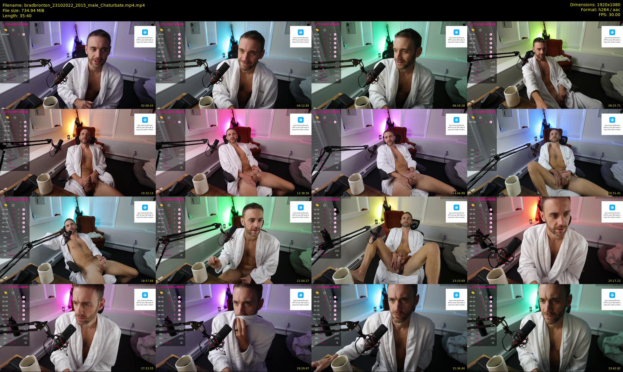 bradbronton — 36 minute Chaturbate male cam show recording, 1080p, Oct 23, 2022