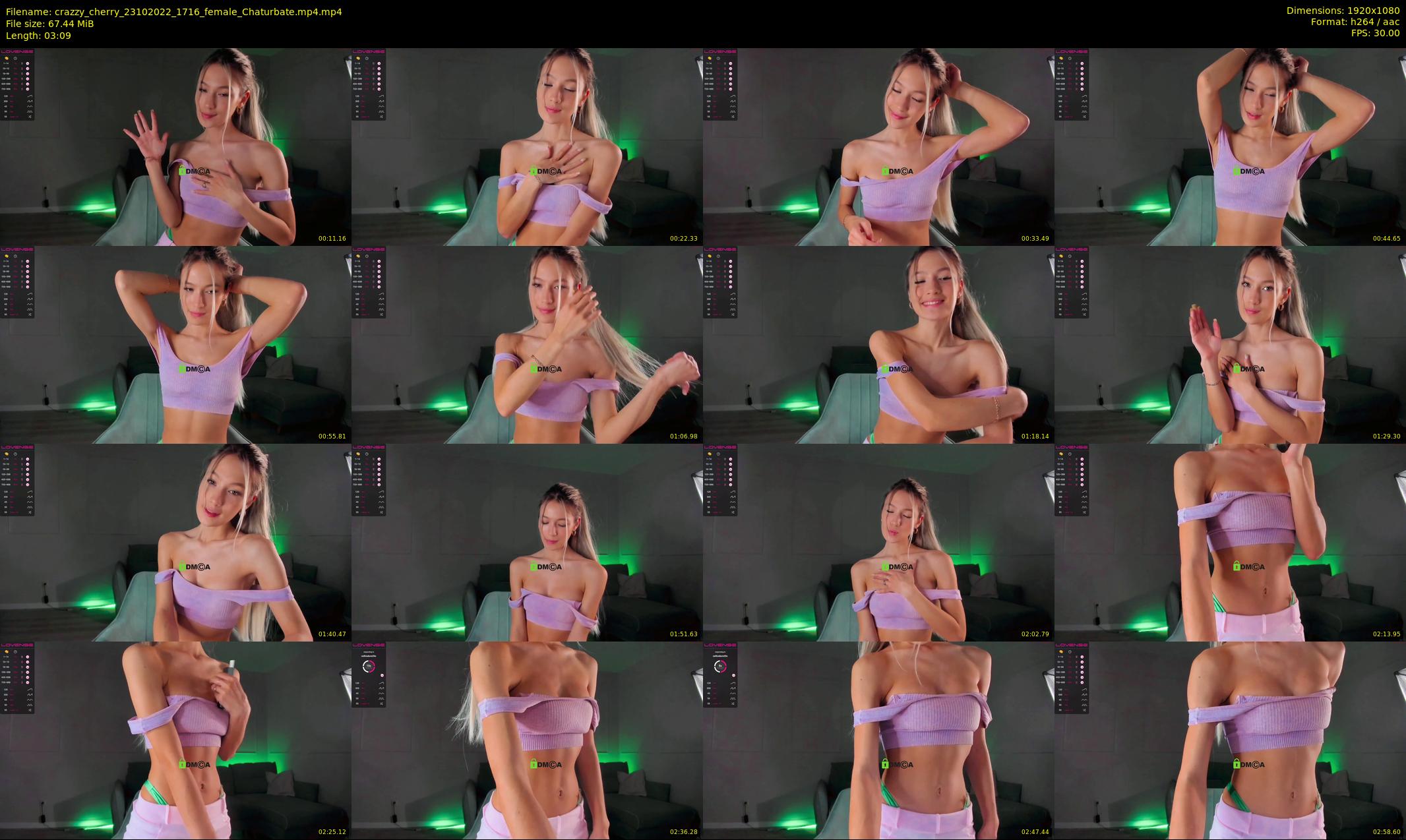 crazzy_cherry — 4 minute Chaturbate female cam show recording, 1080p, Oct 23, 2022