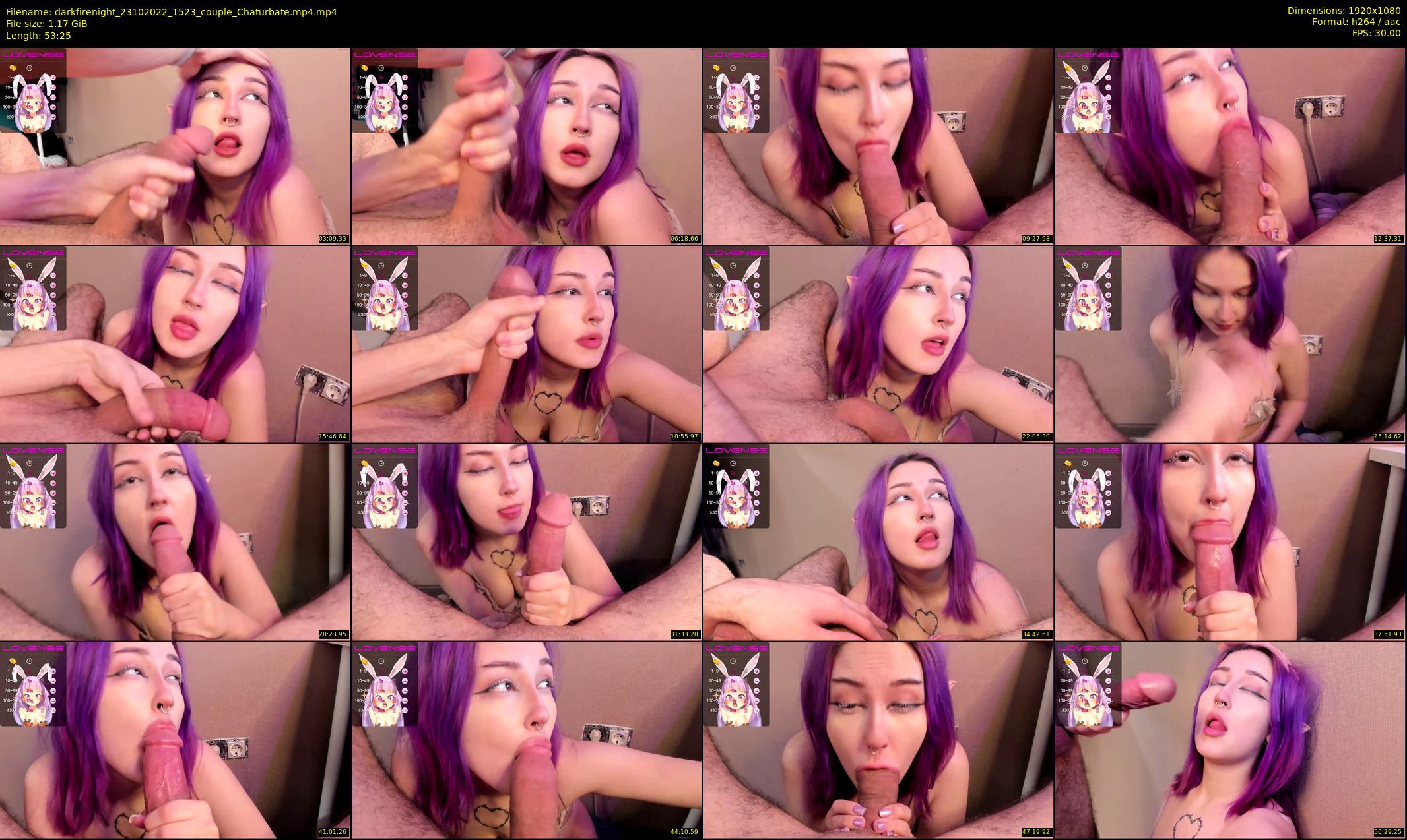 darkfirenight — 54 minute Chaturbate couple cam show recording, 1080p, Oct 23, 2022