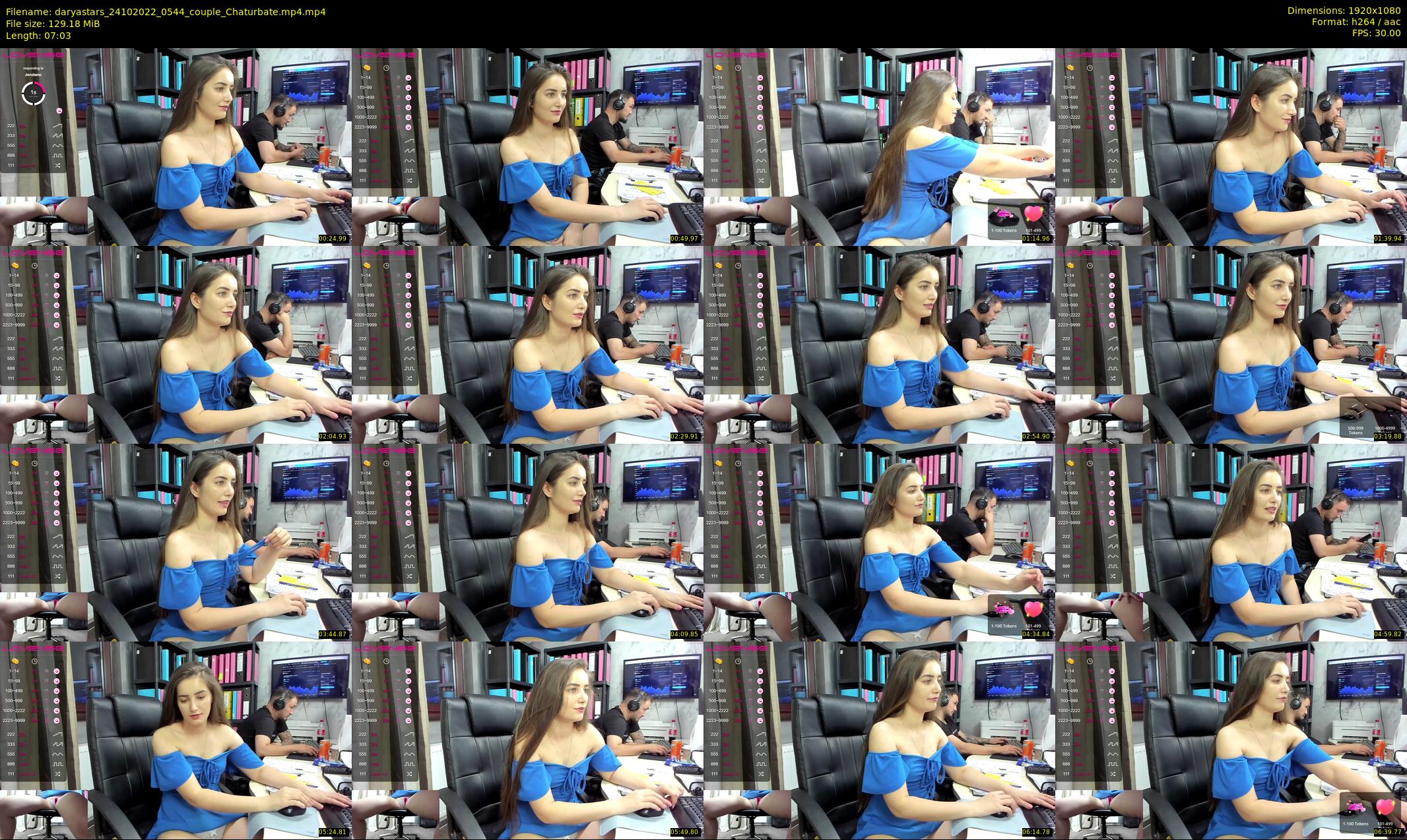 daryastars — 8 minute Chaturbate couple cam show recording, 1080p, Oct 24, 2022