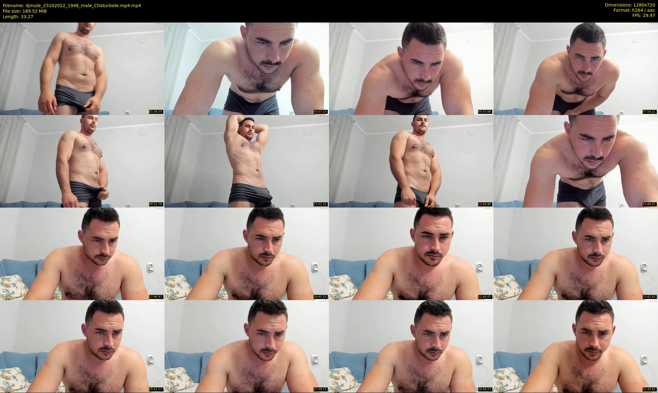 djmute — 34 minute Chaturbate male cam show recording, 720p, Oct 23, 2022
