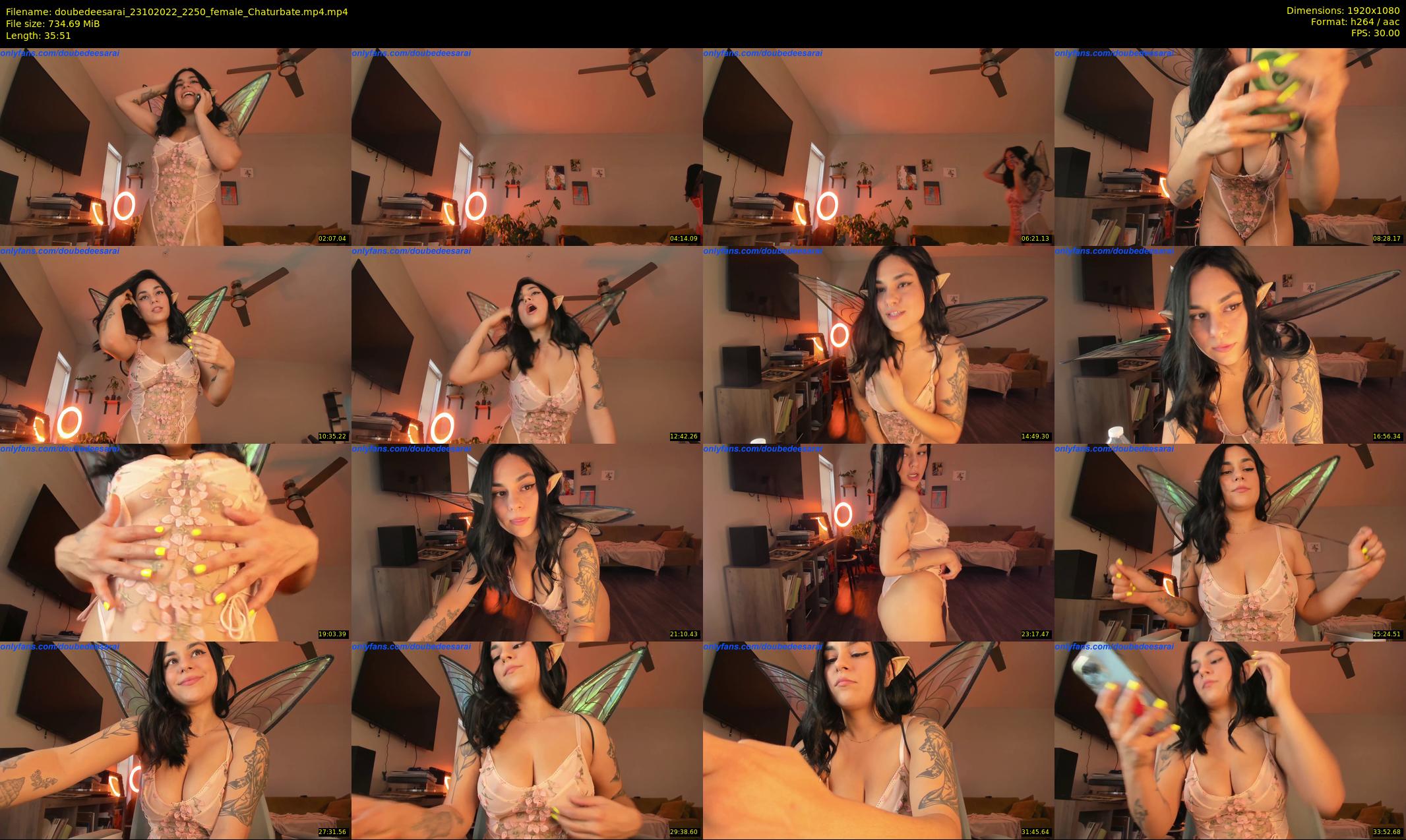 doubedeesarai — 36 minute Chaturbate female cam show recording, 1080p, Oct 23, 2022
