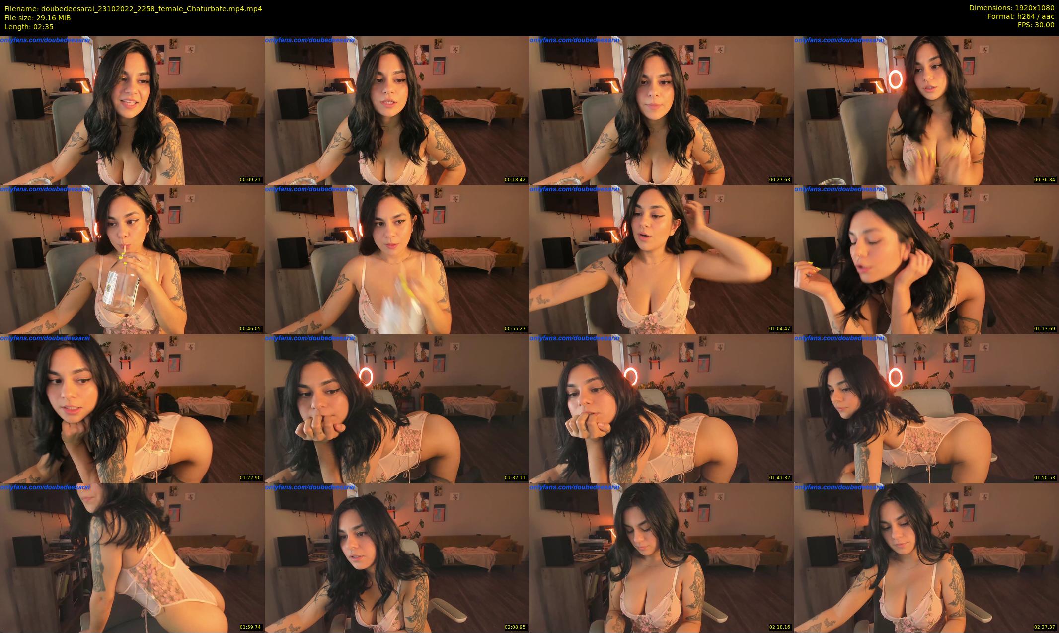 doubedeesarai — 3 minute Chaturbate female cam show recording, 1080p, Oct 23, 2022