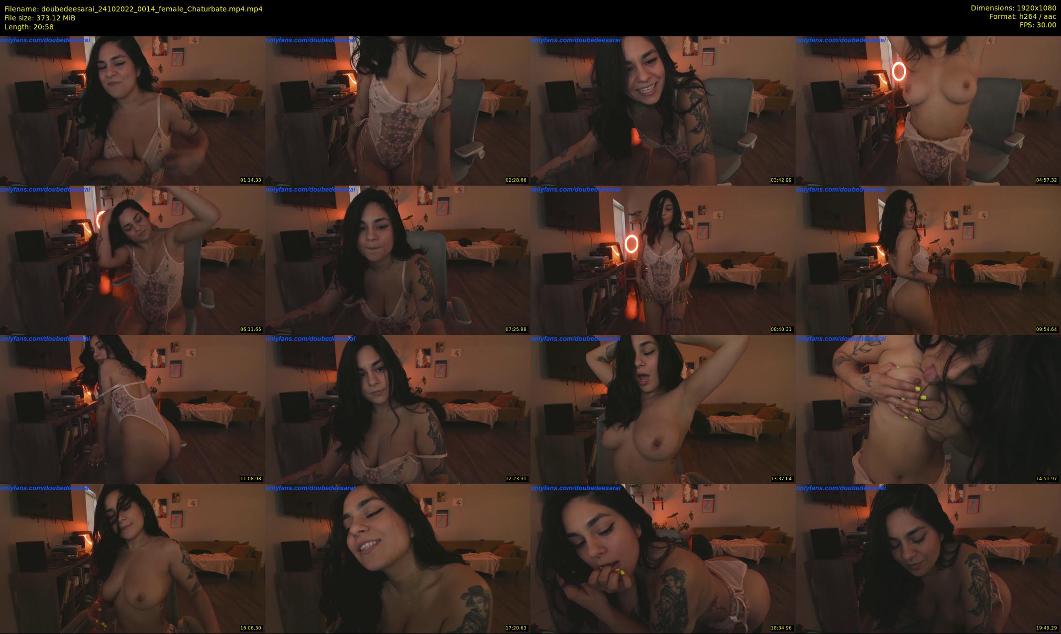doubedeesarai — 21 minute Chaturbate female cam show recording, 1080p, Oct 24, 2022
