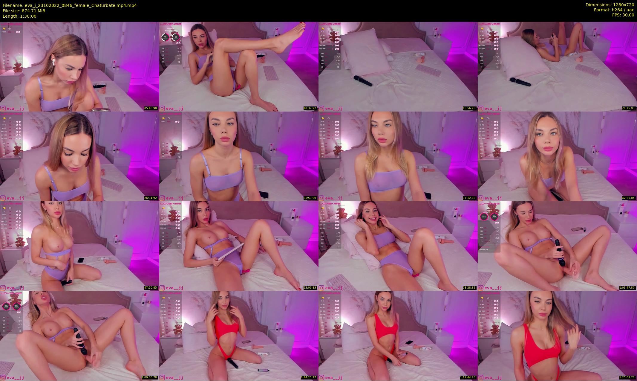 eva_j — 90 minute Chaturbate female cam show recording, 720p, Oct 23, 2022