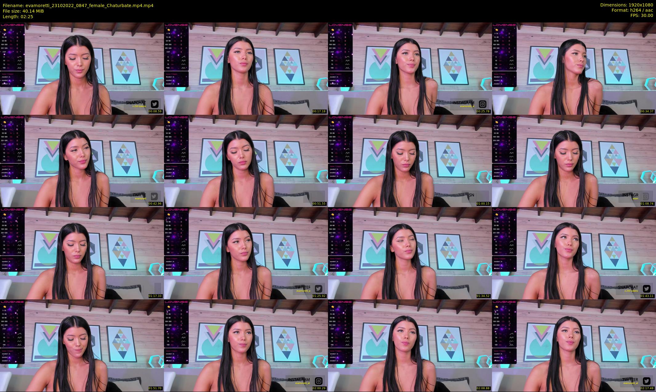 evamoretti — 3 minute Chaturbate female cam show recording, 1080p, Oct 23, 2022