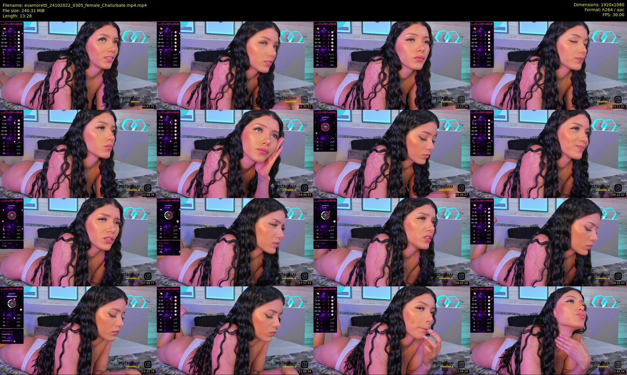 evamoretti — 14 minute Chaturbate female cam show recording, 1080p, Oct 24, 2022