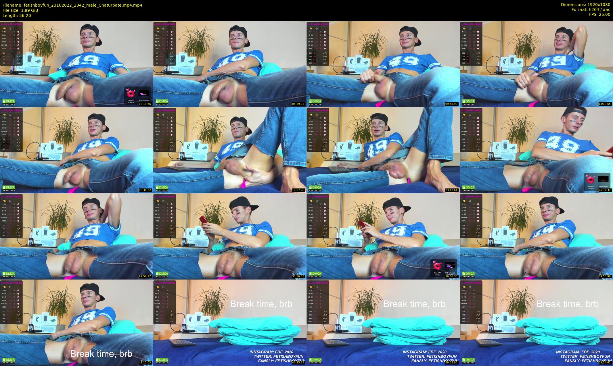 fetishboyfun — 57 minute Chaturbate male cam show recording, 1080p, Oct 23, 2022