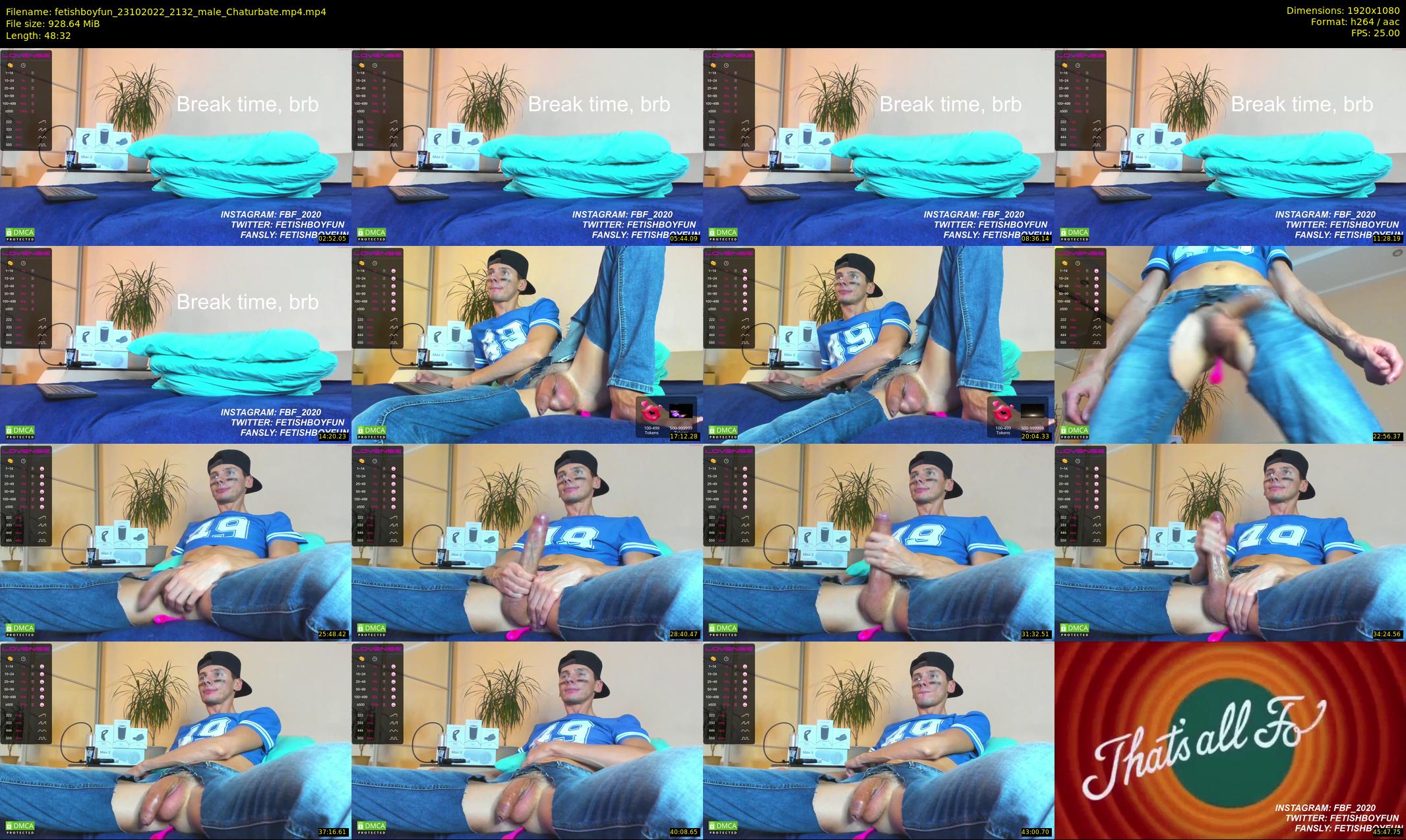 fetishboyfun — 49 minute Chaturbate male cam show recording, 1080p, Oct 23, 2022