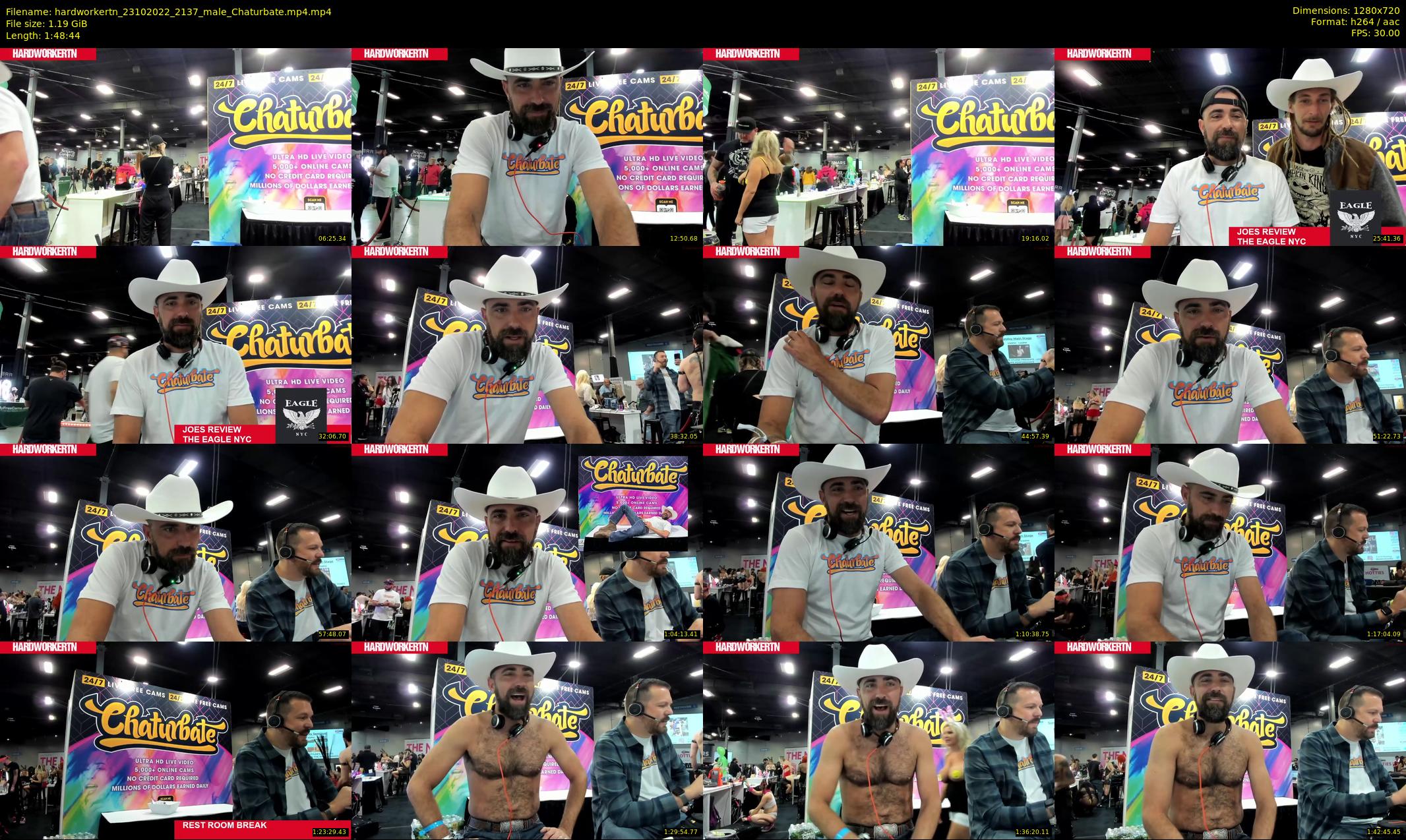 hardworkertn — 109 minute Chaturbate male cam show recording, 720p, Oct 23, 2022